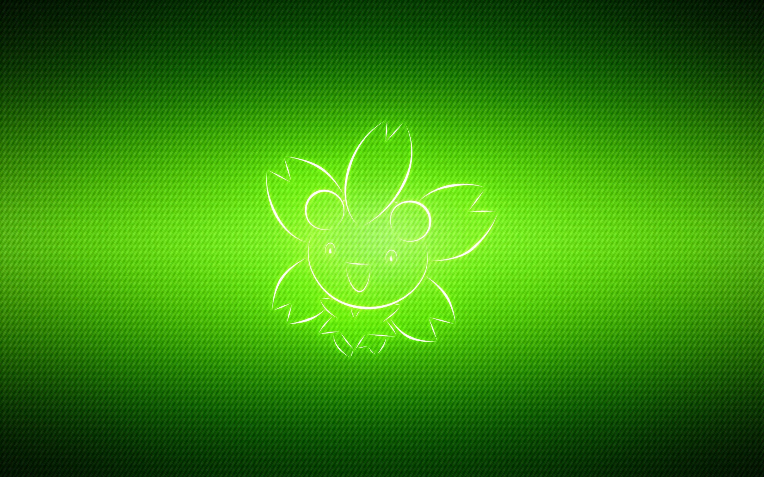 70673 Hintergrundbild herunterladen grün, vektor, pokémon, cherrim - Bildschirmschoner und Bilder kostenlos
