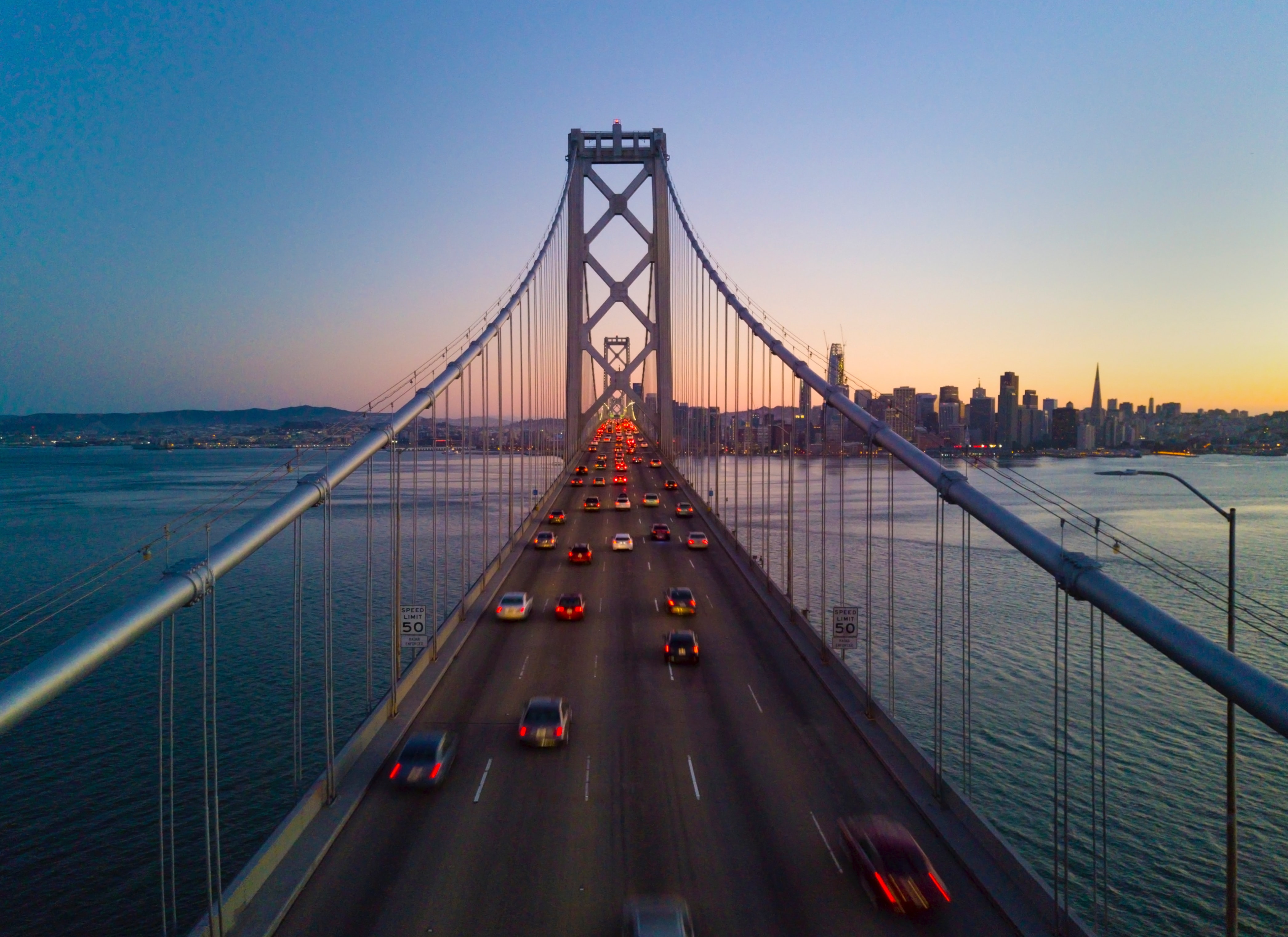 76353 download wallpaper cities, auto, water, road, bridge screensavers and pictures for free