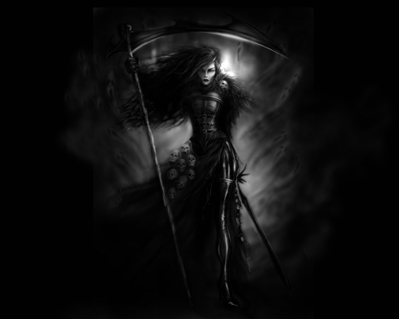 5415 download wallpaper fantasy, death, art, black screensavers and pictures for free