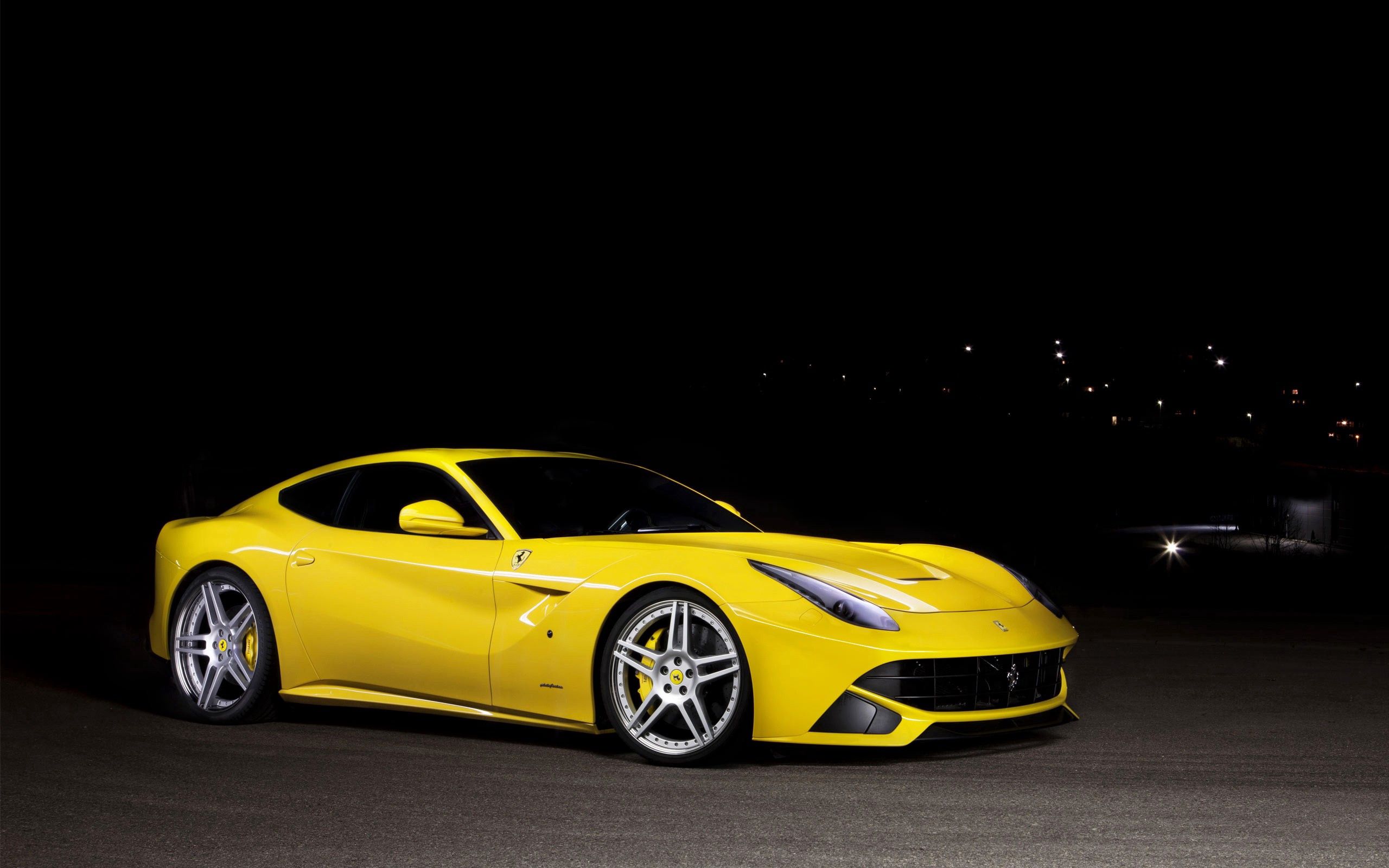 ferrari, auto, cars, yellow, style 1080p