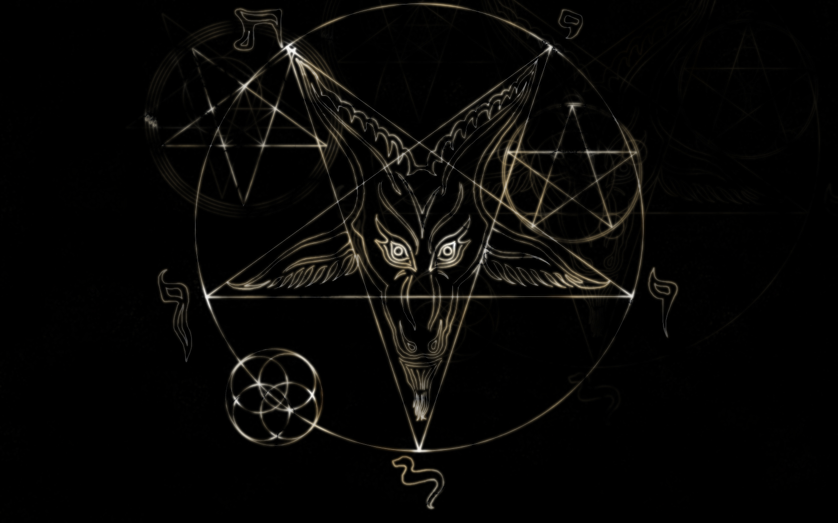 pentagram, dark Windows Mobile Wallpaper
