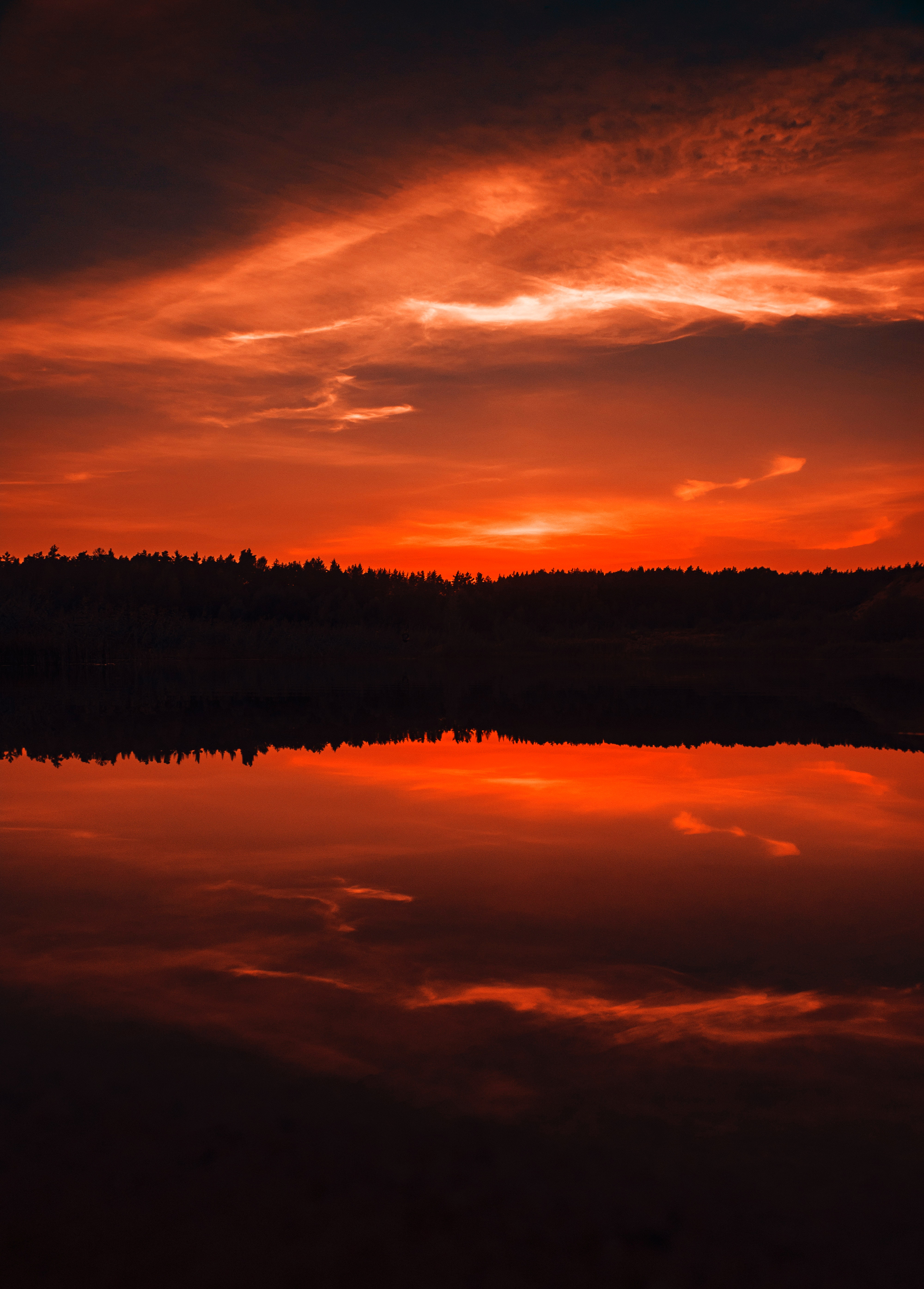 1080p pic twilight, horizon, dark, rivers