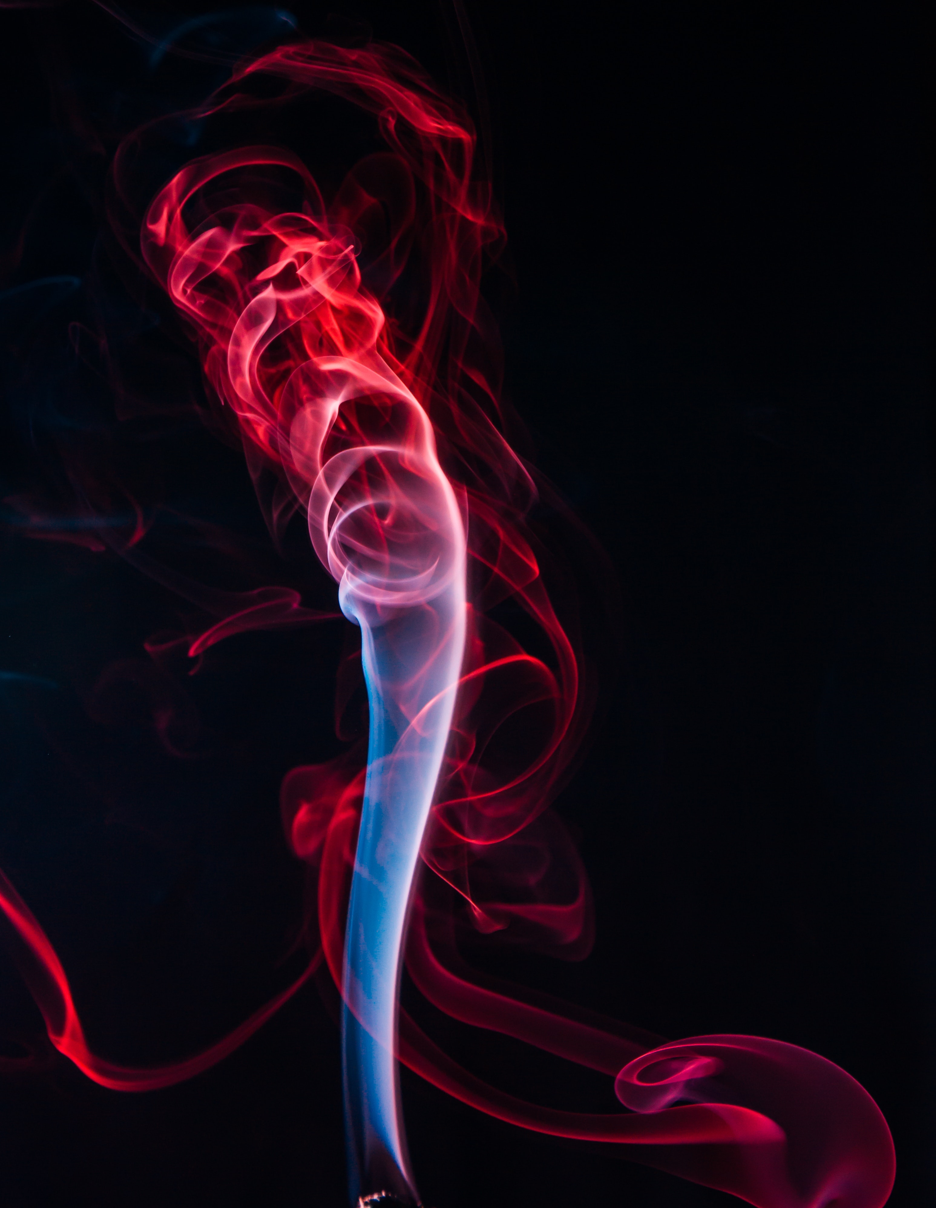 4K, FHD, UHD shroud, red, abstract, colored smoke