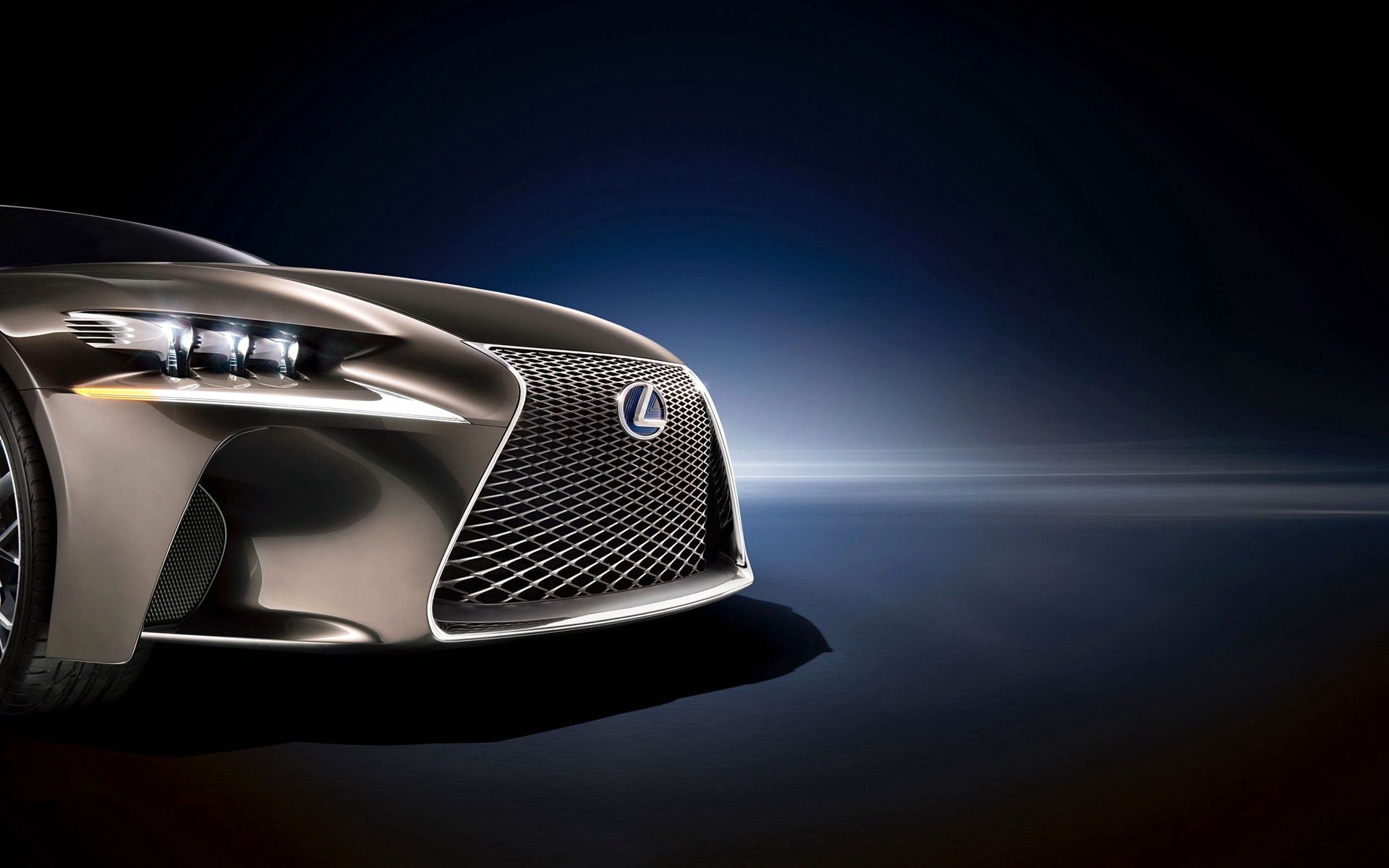 87481 download wallpaper lexus, cars, front bumper, logo, logotype, emblem screensavers and pictures for free