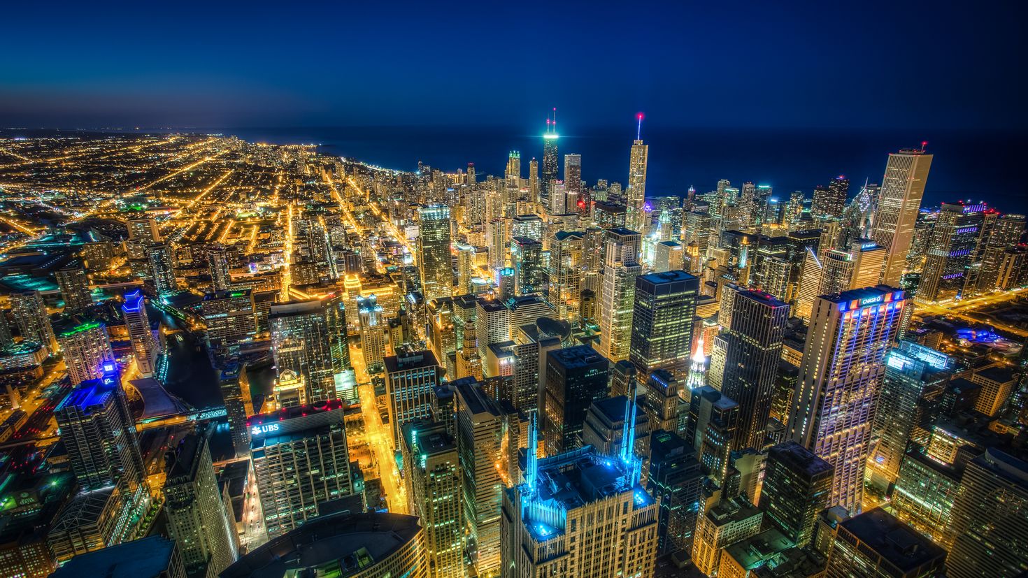 4k Чикаго панорама