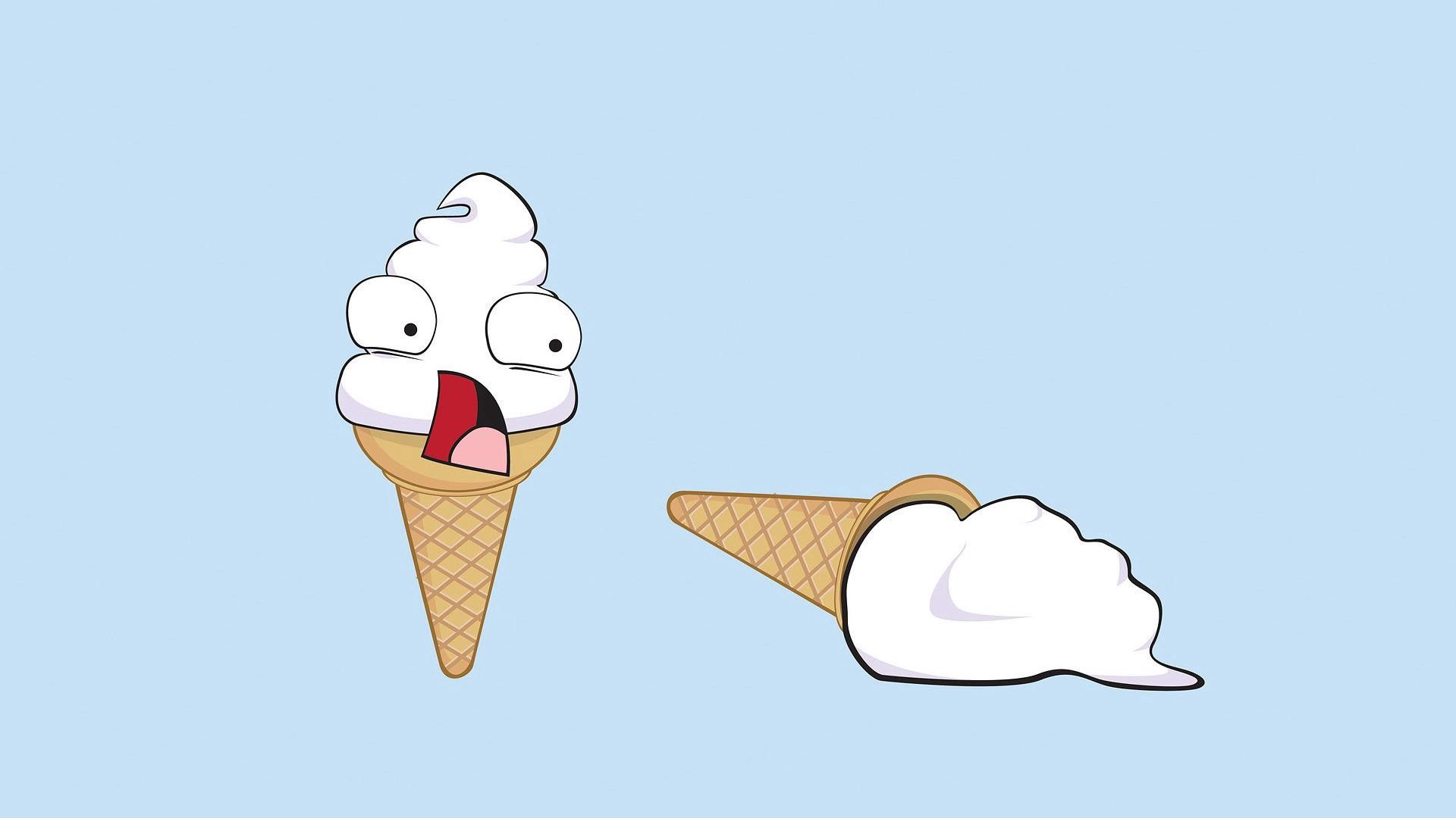 ice cream, crust, vector home screen for smartphone