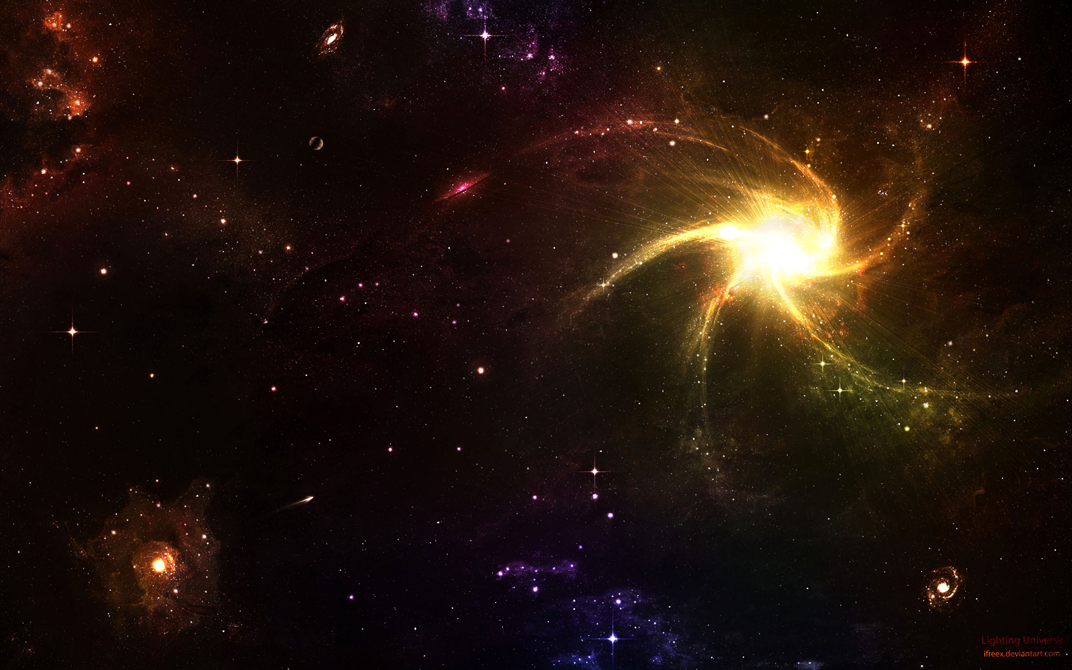 wallpapers brilliance, shine, space, universe, light, galaxy