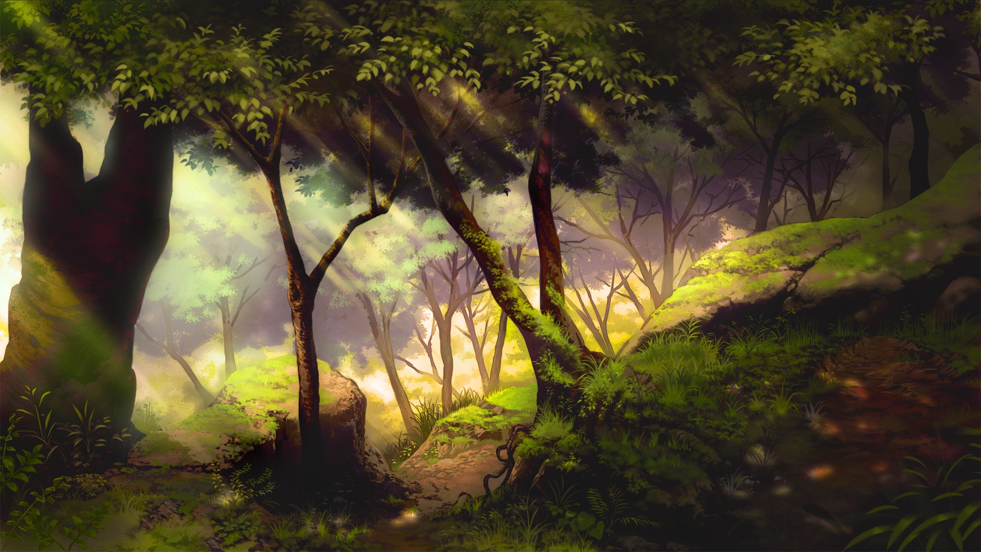 Светлый лес фэнтези