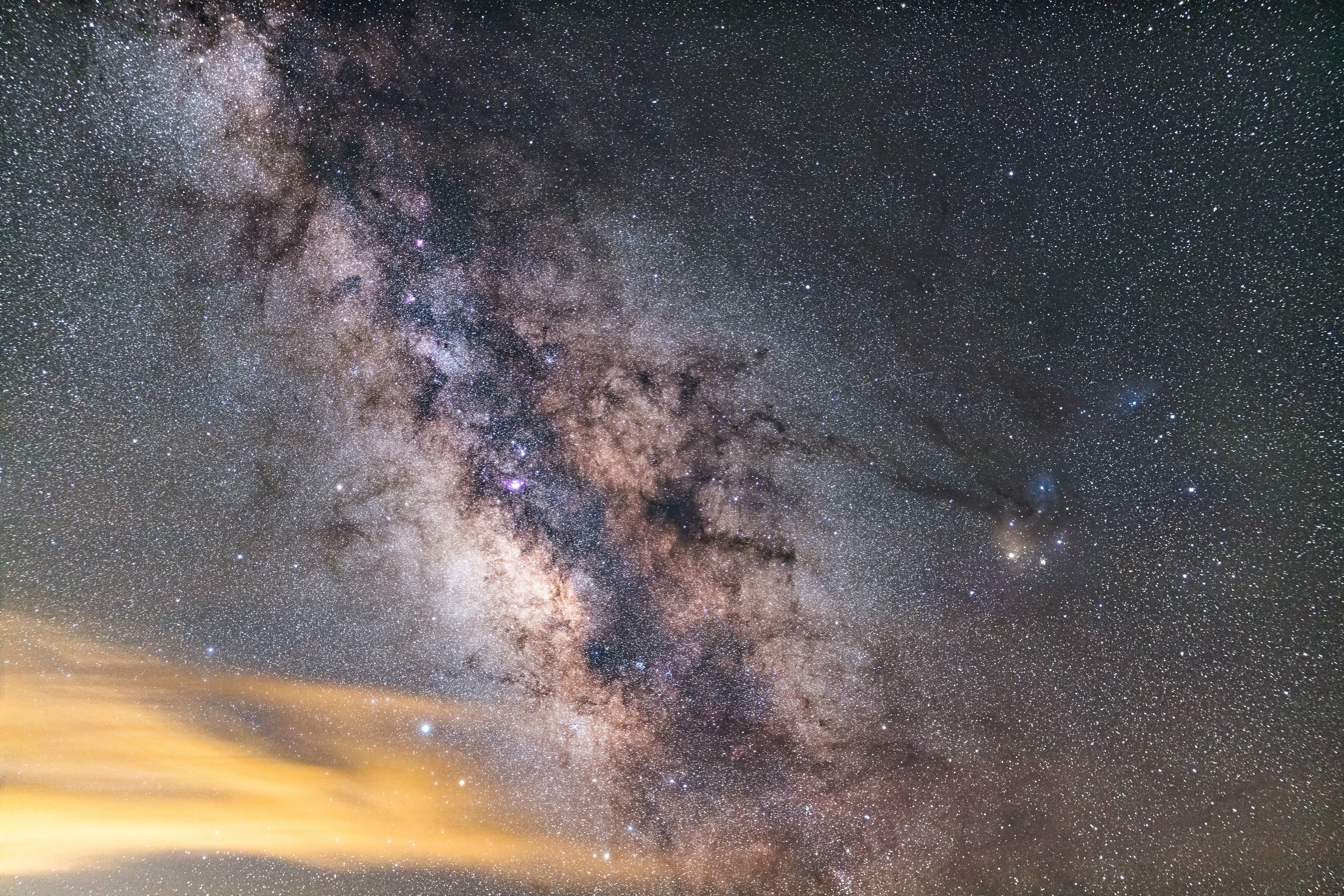 Desktop Backgrounds Galaxy glow, stars, nebula, pleiad