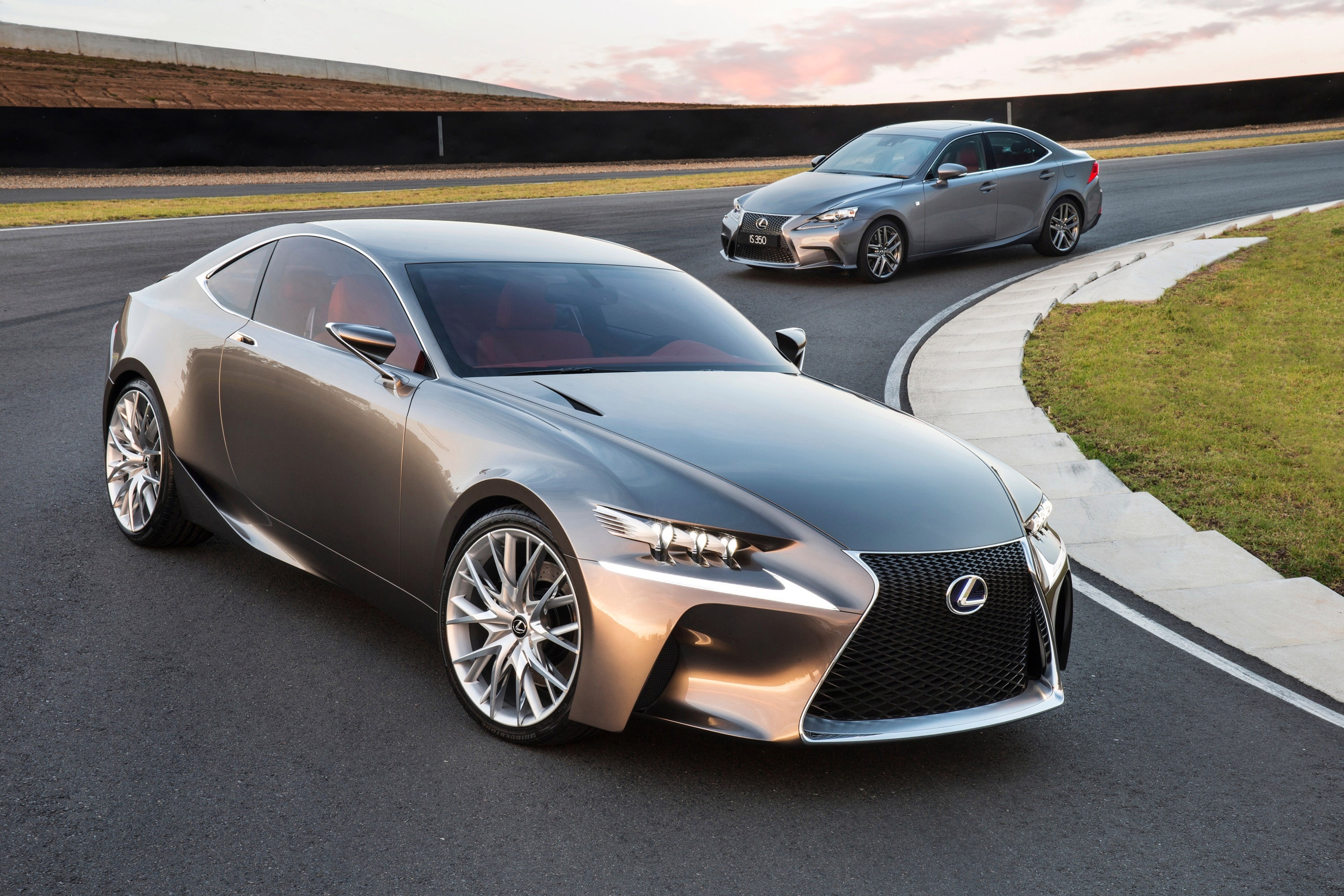 84724 Screensavers and Wallpapers Silver for phone. Download lexus, cars, front view, silver, silvery, lf-cc, lexus is 350 pictures for free