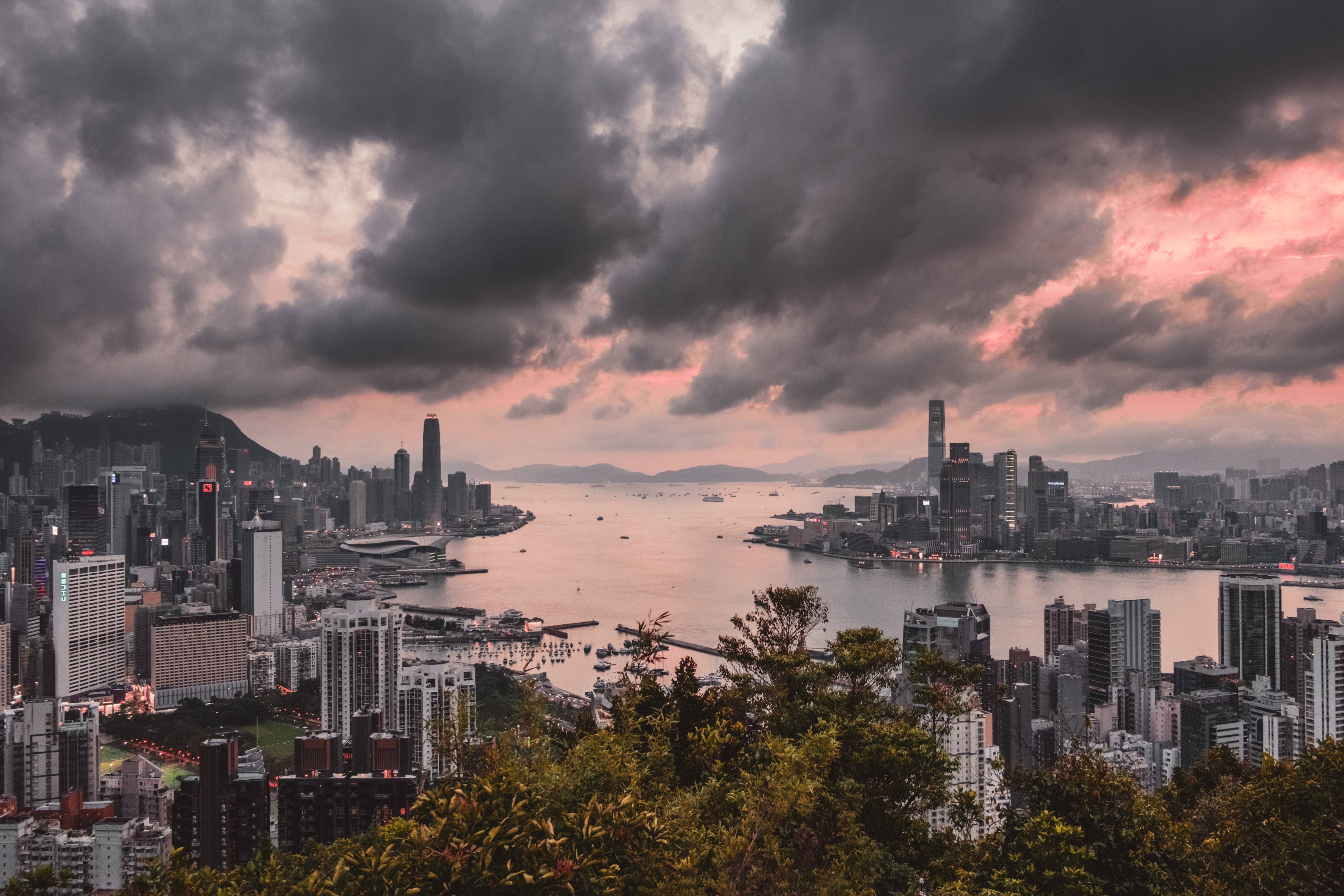 Laden Sie das Städte, Architektur, Stadt, Gebäude, Küste, Hongkong, Sonderverwaltungsregion Hongkong-Bild kostenlos auf Ihren PC-Desktop herunter