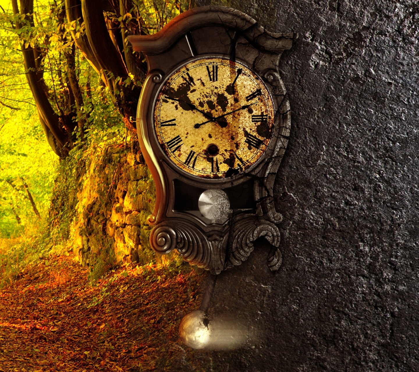 Старинные часы красивое