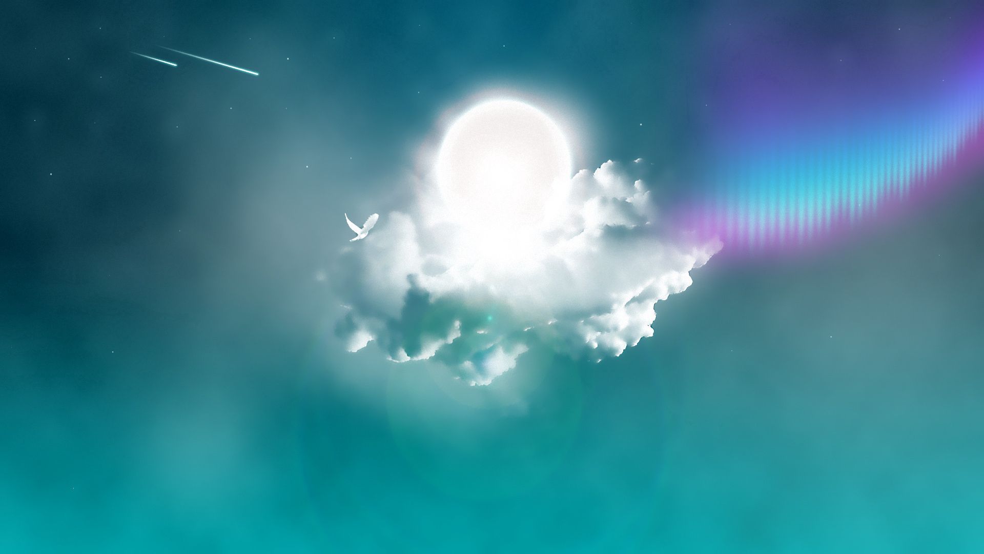 Laden Sie das Abstrakt, Sun, Wolke, Cloud, Taube-Bild kostenlos auf Ihren PC-Desktop herunter