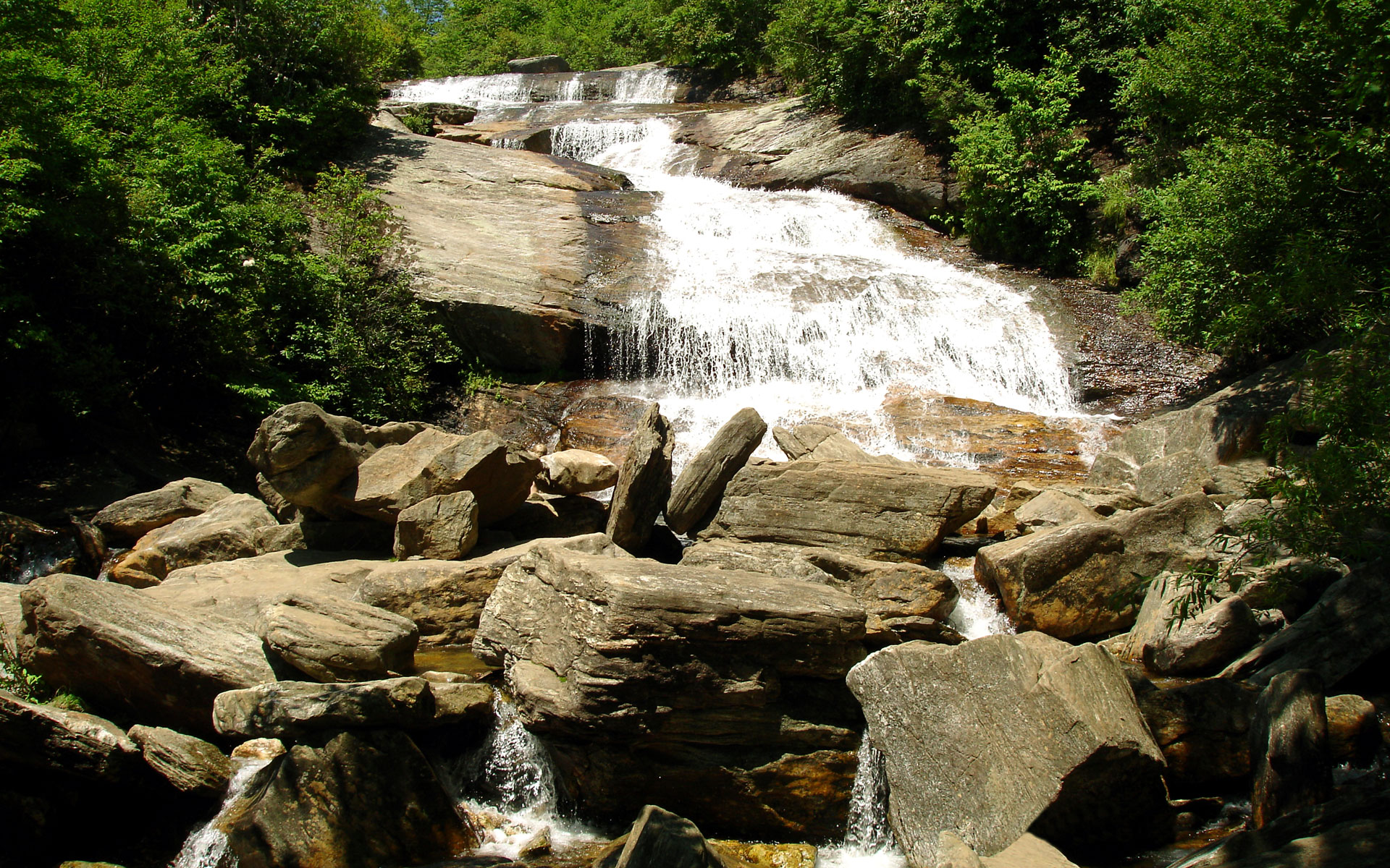 earth, waterfall, photography, stream, waterfalls HD wallpaper