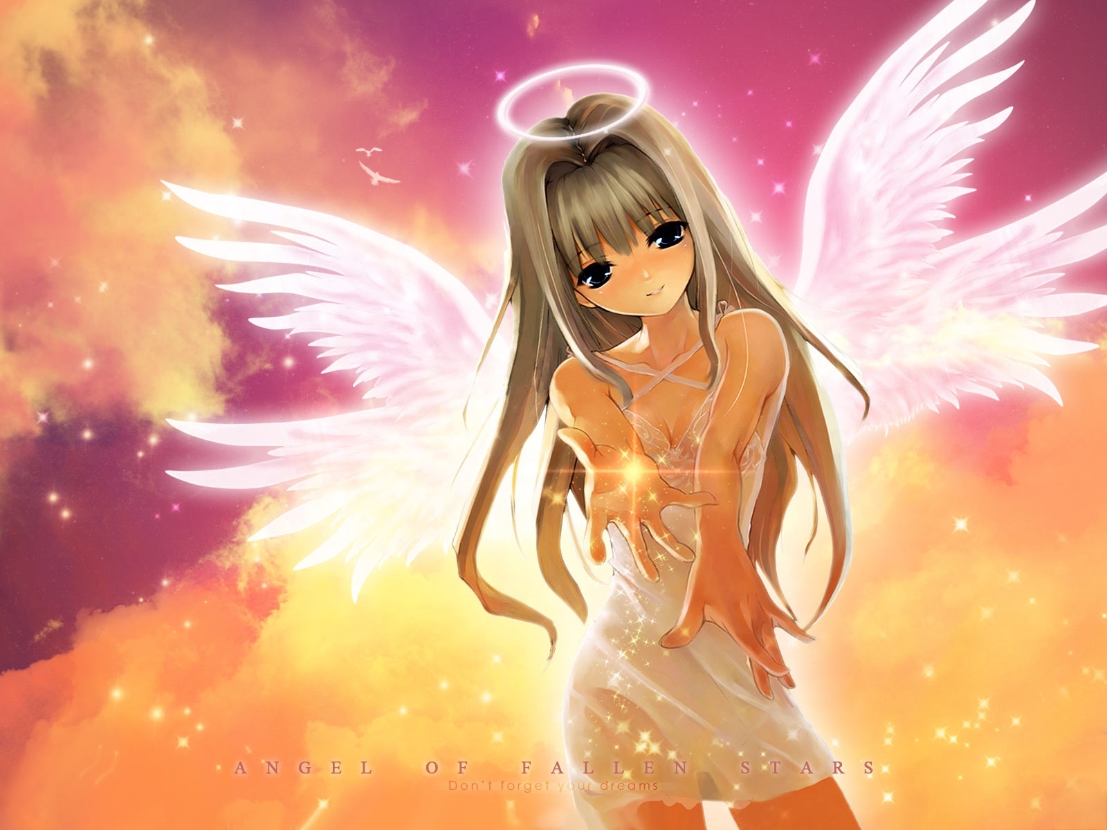 8064 descargar fondo de pantalla chicas, anime, angels: protectores de pantalla e imágenes gratis