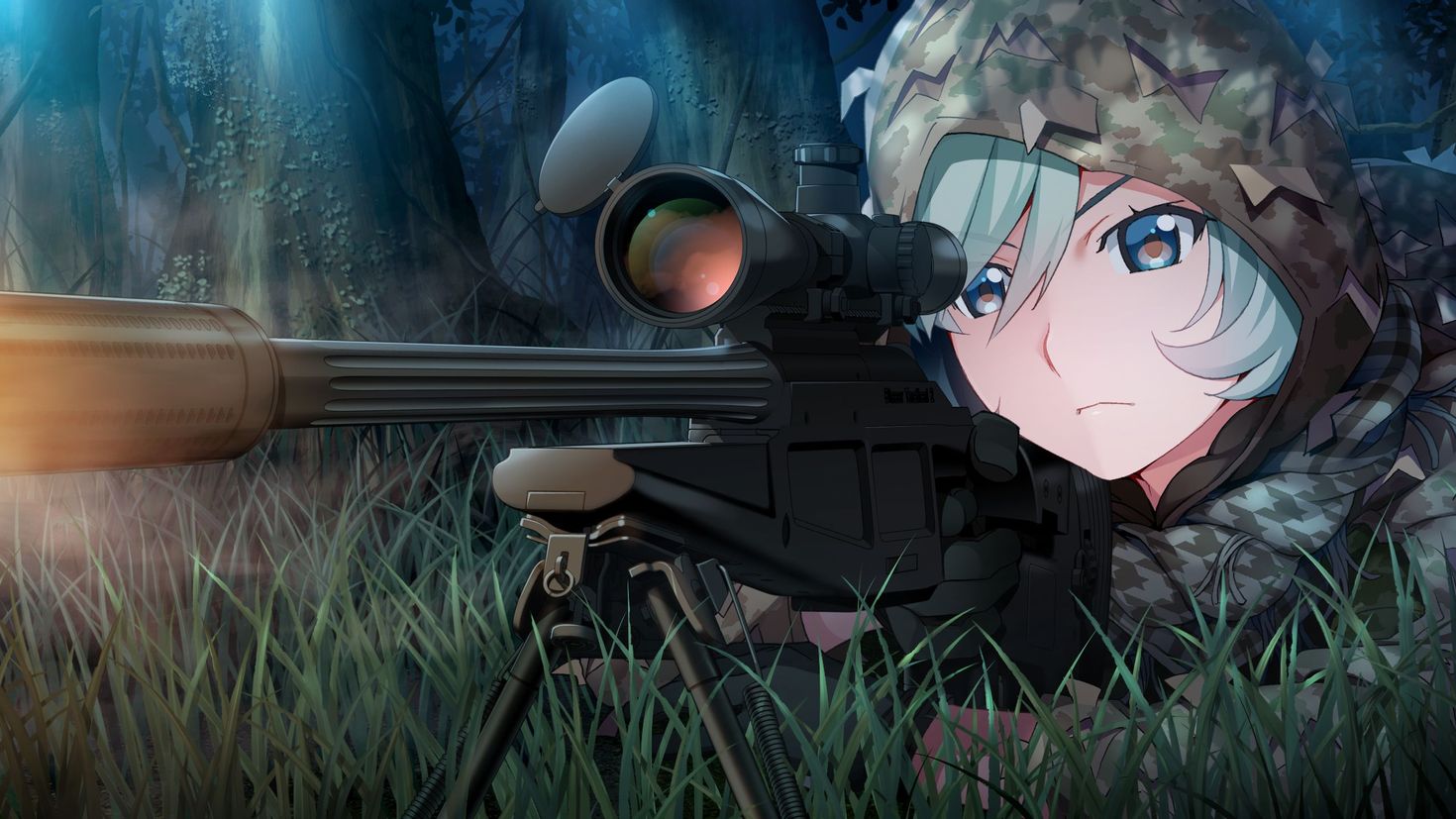 Снайперская винтовка аниме