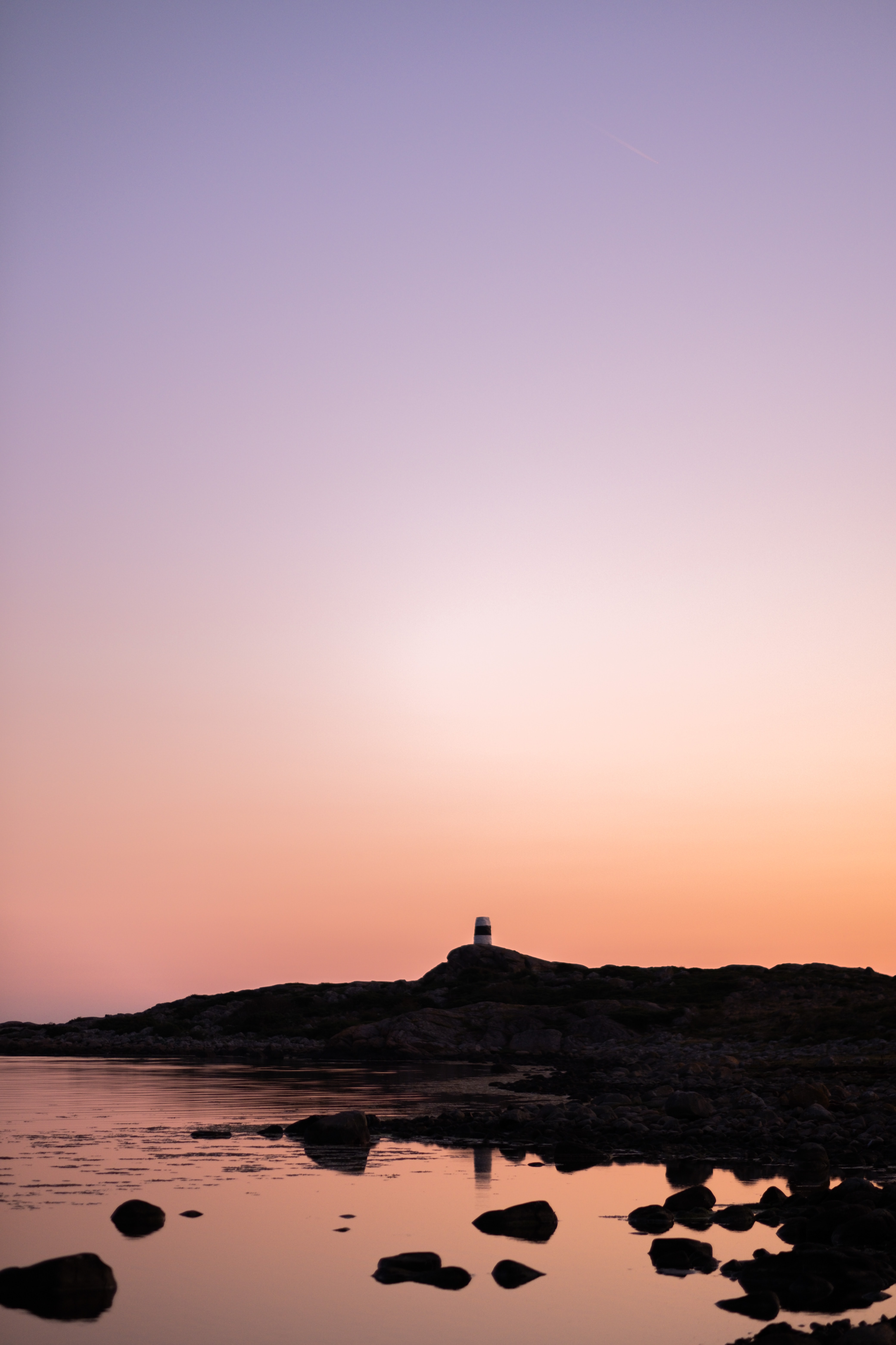 96243壁紙のダウンロード海, 自然, 日没, 灯台, 岩, 夕暮れ, 薄明-スクリーンセーバーと写真を無料で