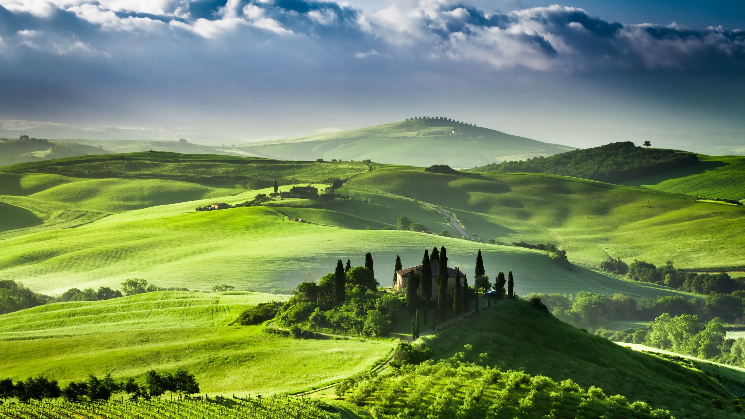 Mobile wallpaper italy, photography, tuscany, landscape