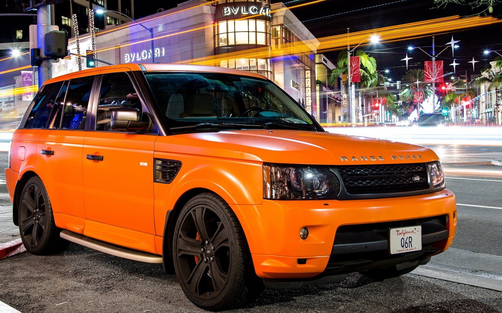 wallpapers land rover, tuning, cars, orange