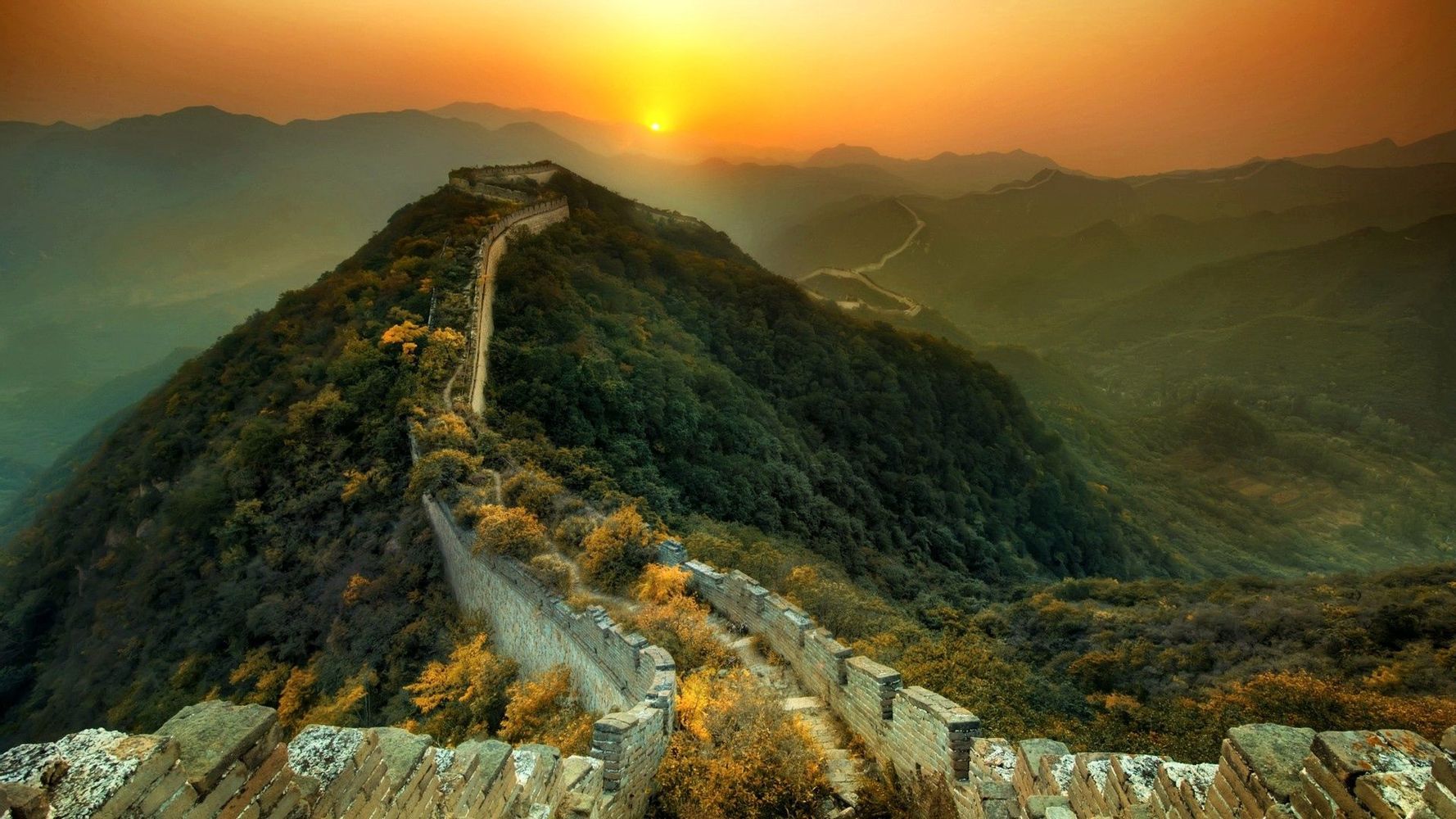 Великая китайская стена фото сверху полностью