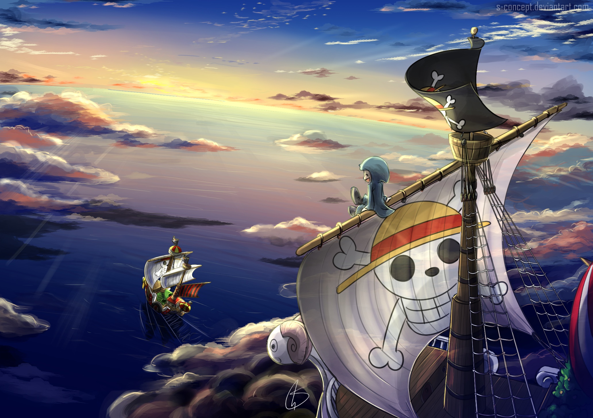 Sunny là chiếc tàu cực kỳ đặc biệt trong One Piece. Và giờ đây, bạn có thể đưa chiếc tàu đáng yêu này vào màn hình của mình với bức ảnh nền tuyệt đẹp này. Hãy tận hưởng khoảnh khắc yên bình trên tàu Sunny cùng với những nhân vật quen thuộc trong One Piece.