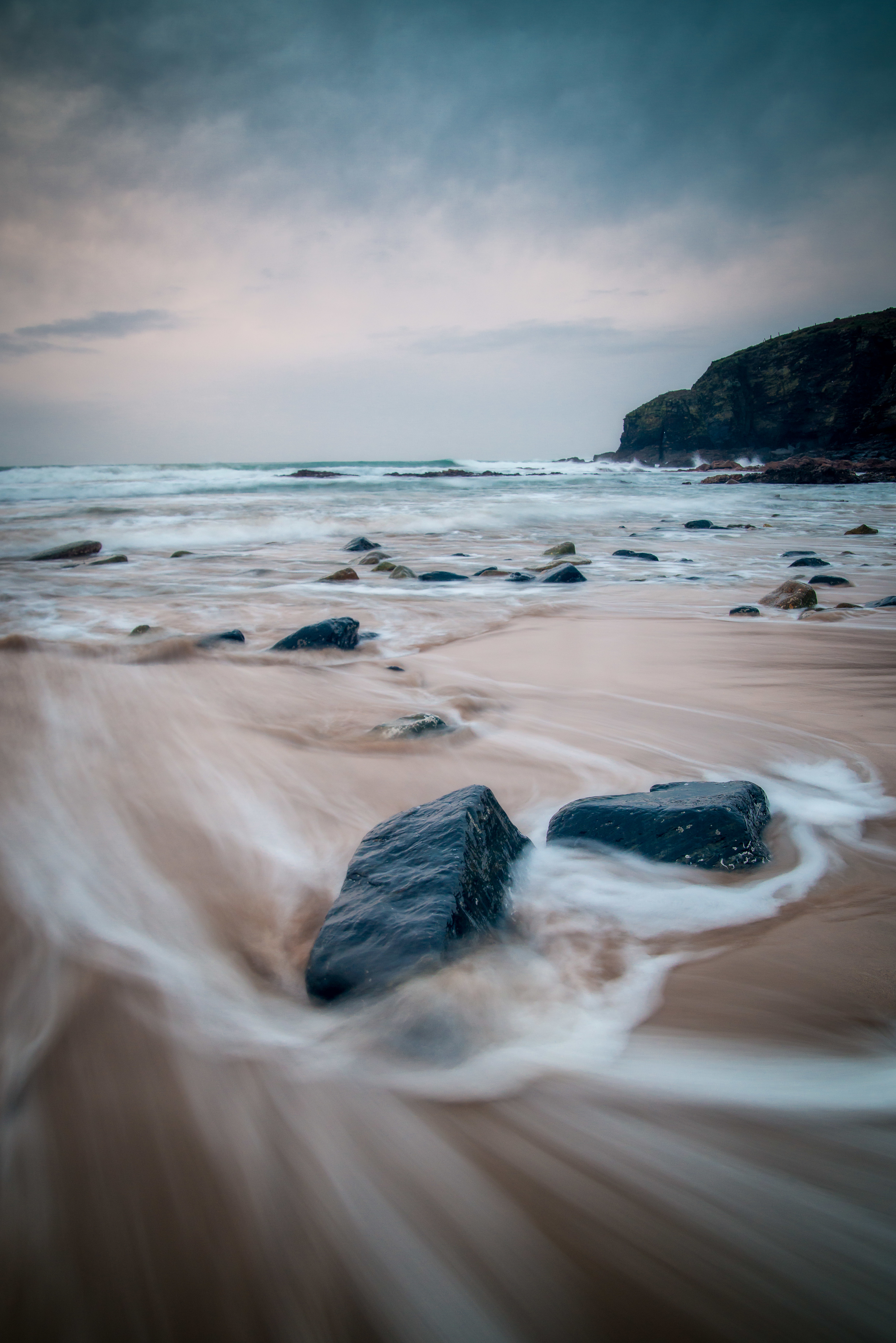 nature, waves, sea, rocks Free HD pic