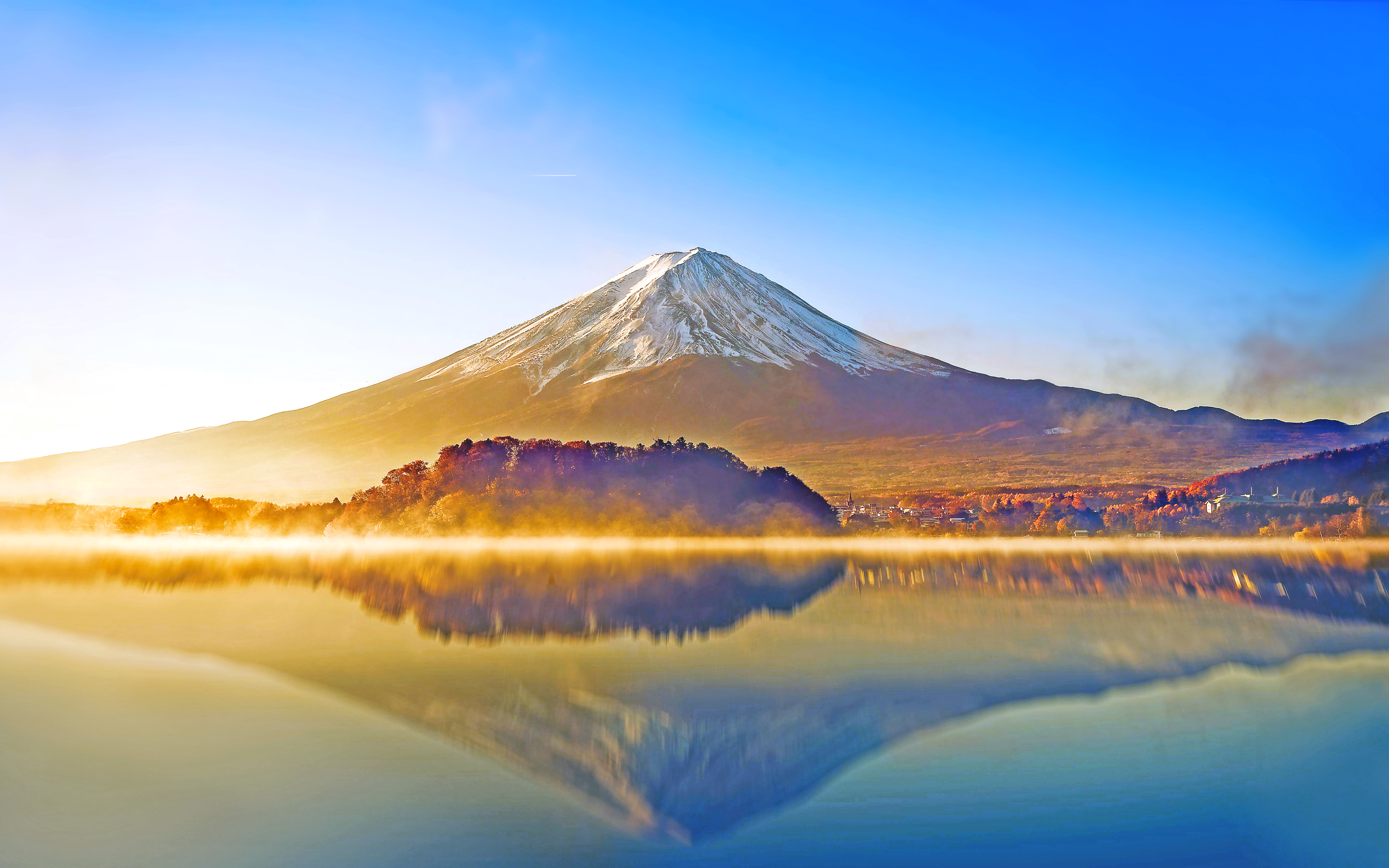 402748壁紙のダウンロード富士山, 日本, 火山, 地球, 山, 自然, 反射-スクリーンセーバーと写真を無料で