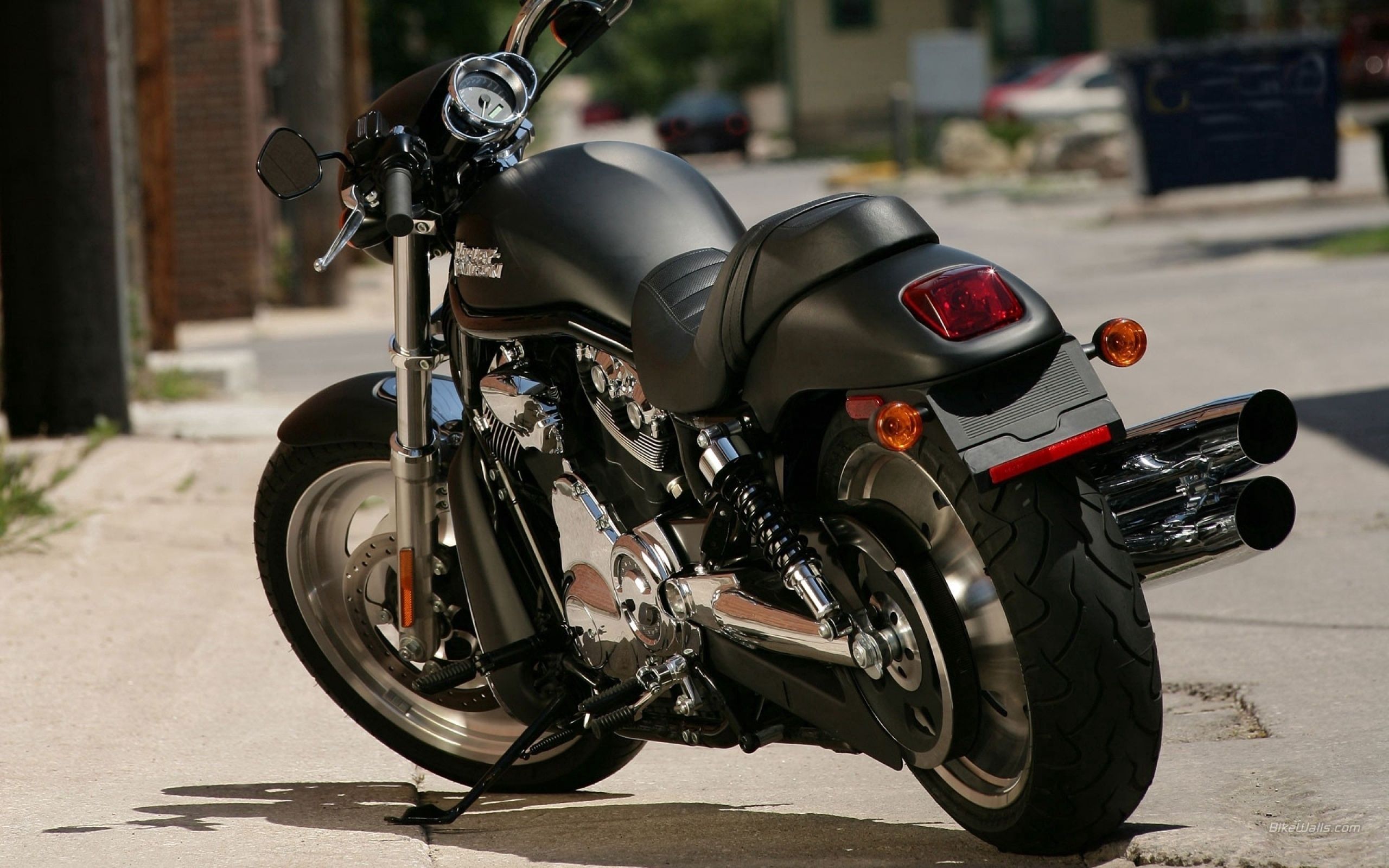 Handy-Wallpaper Motorräder, Das Schwarze, Fahrrad, Stil, Harley Davidson kostenlos herunterladen.