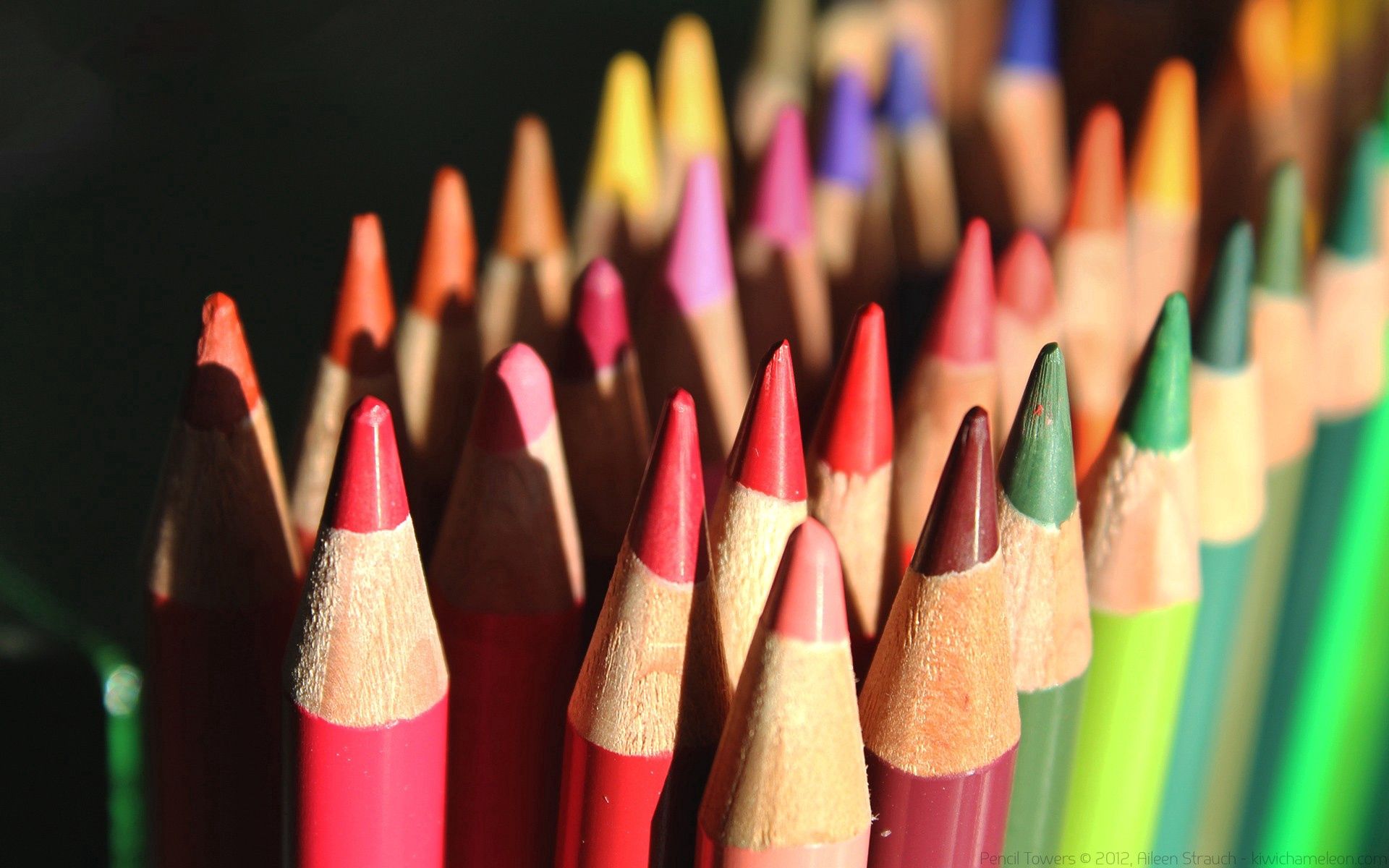 multicolored, macro, colored pencils, colour pencils, chiseled