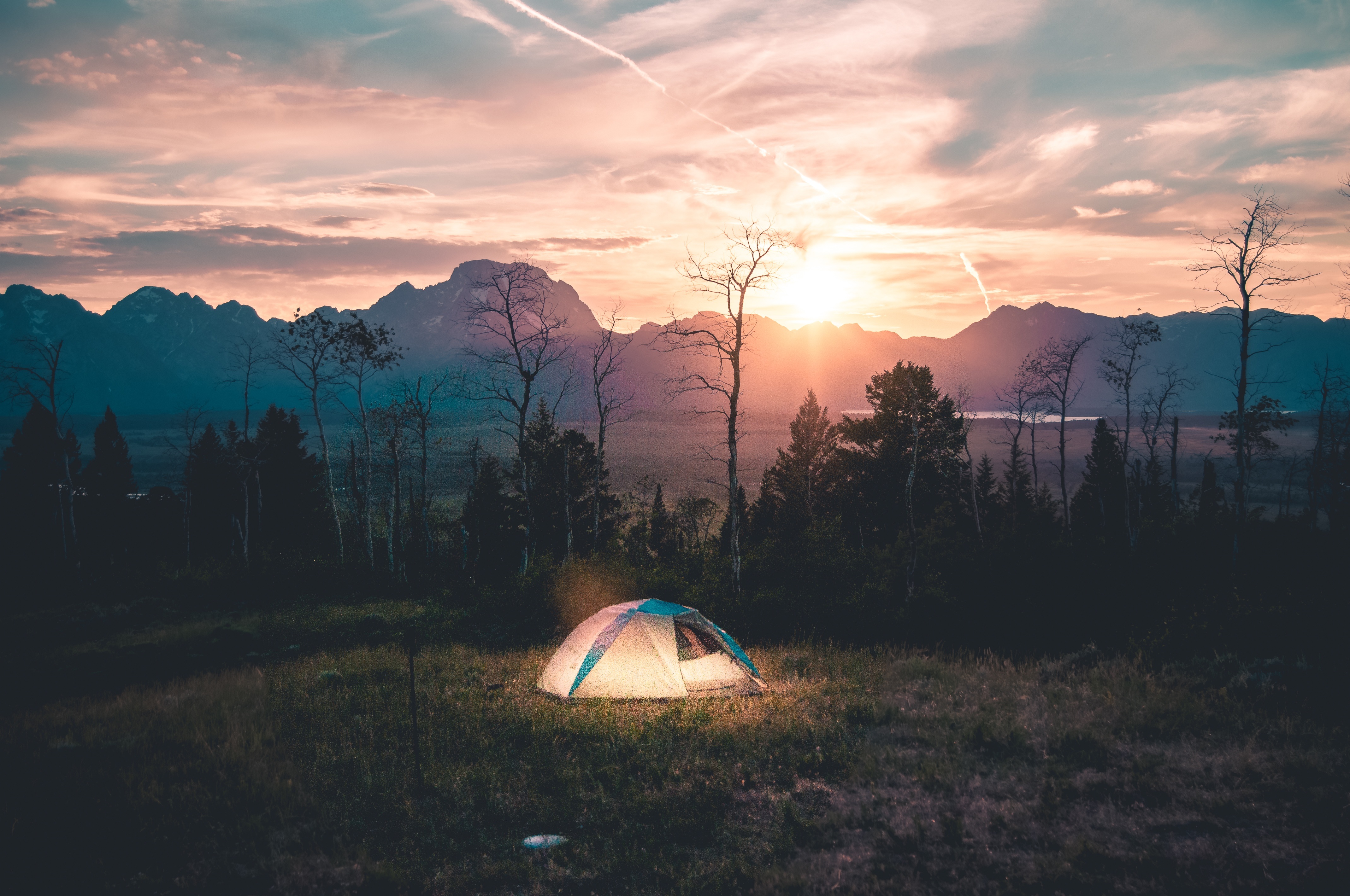 tent, landscape, campsite, nature Windows Mobile Wallpaper