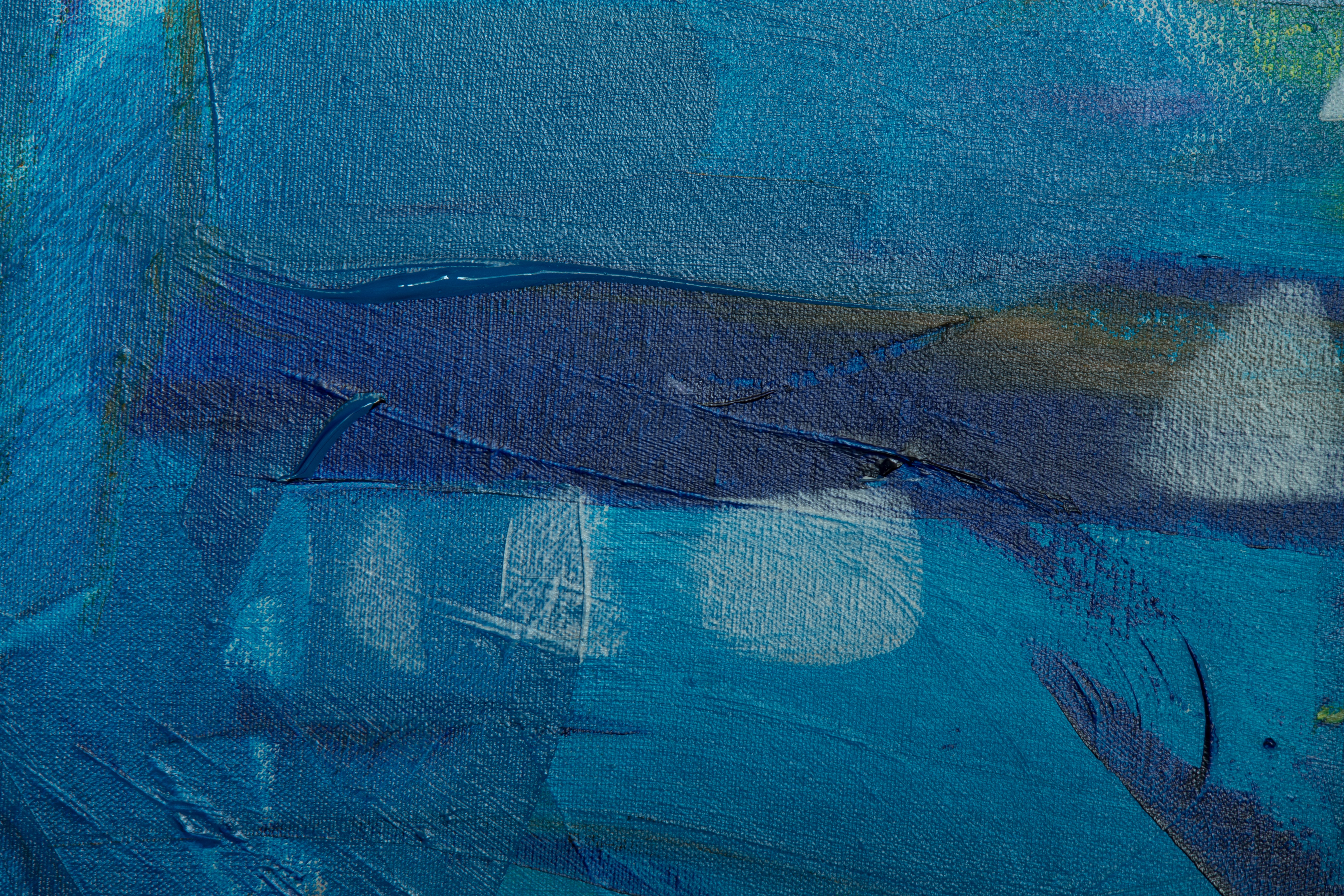 android canvas, paint, blue, abstract