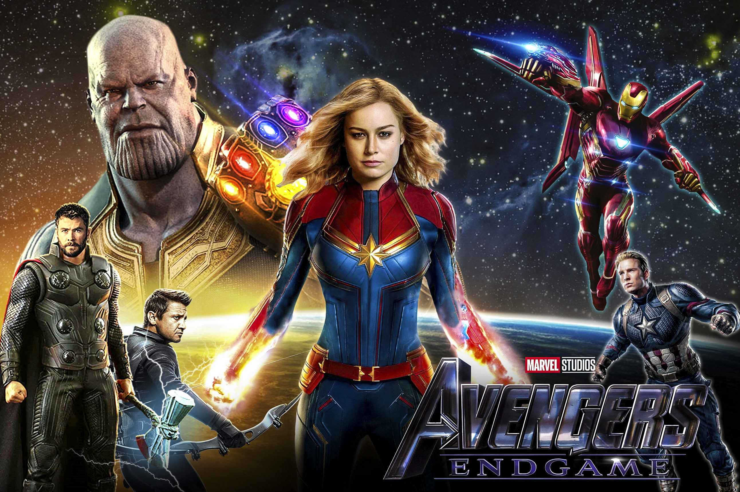 HD desktop wallpaper: Iron Man, Captain America, Movie, Captain Marvel,  Thor, Hawkeye, The Avengers, Falcon (Marvel Comics), Thanos, Avengers  Endgame download free picture #450804