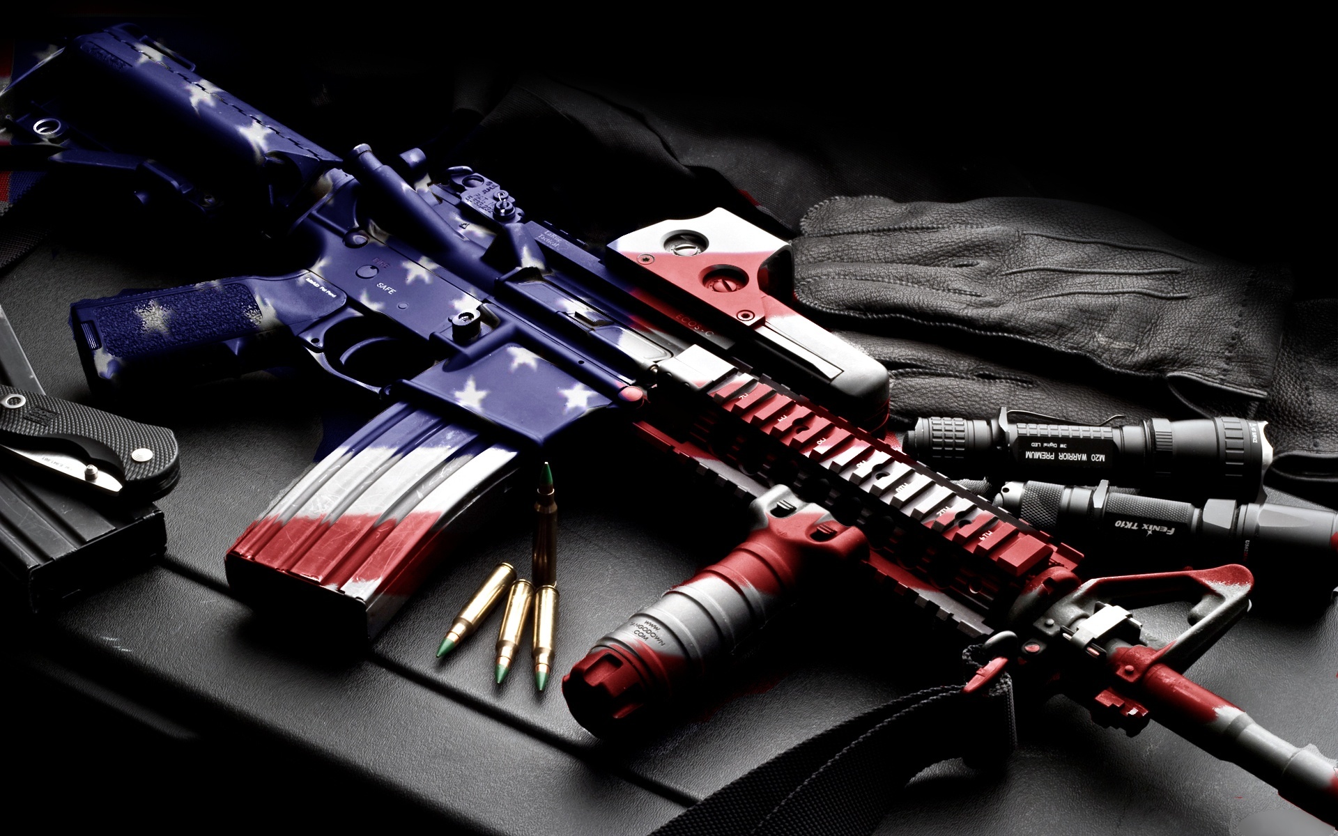 objects, weapon, usa, black wallpaper for mobile