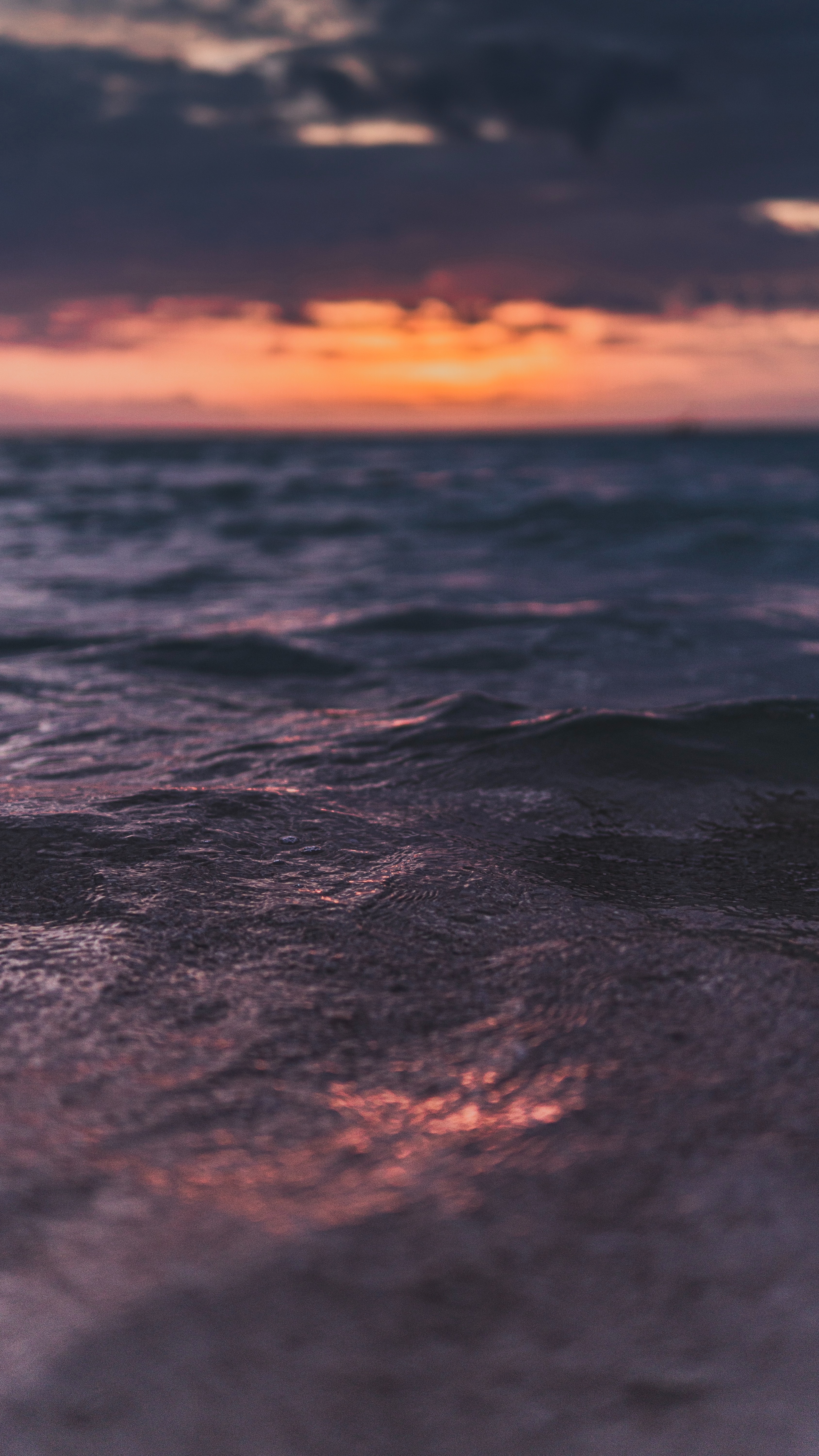 157918 Salvapantallas y fondos de pantalla Ondas en tu teléfono. Descarga imágenes de puesta del sol, mar, naturaleza, agua gratis