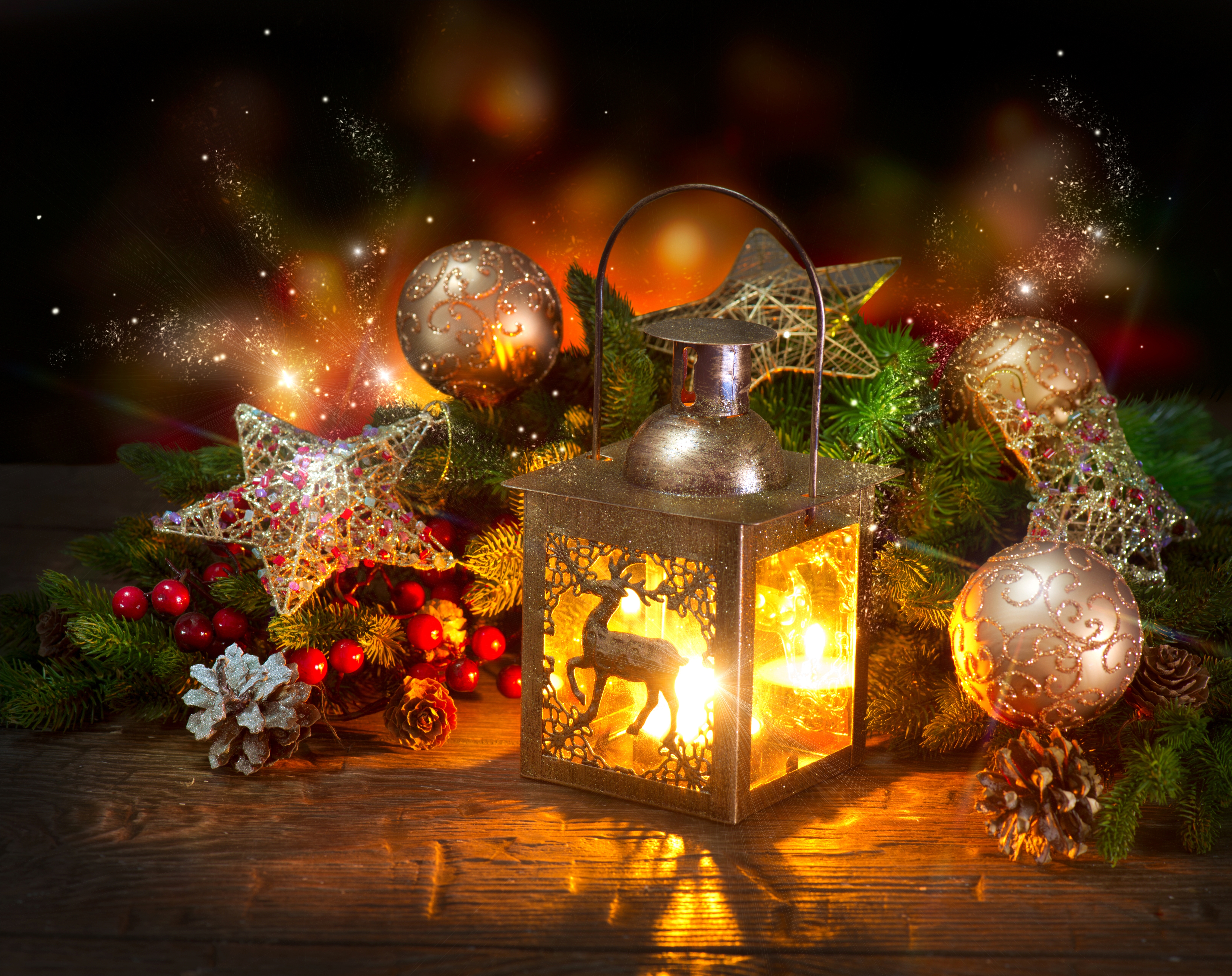 wallpapers holiday, decoration, christmas, star, bauble, candle, light, christmas ornaments, lantern