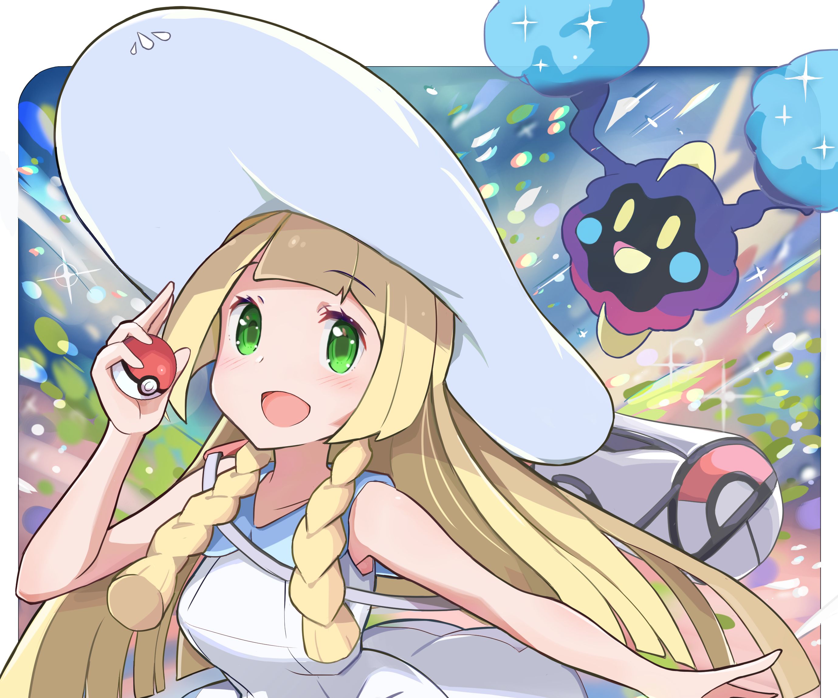 Mobile wallpaper: Anime, Pokémon, Lillie (Pokemon), Cosmog (Pokémon),  Pokémon Sun & Moon, 515606 download the picture for free.