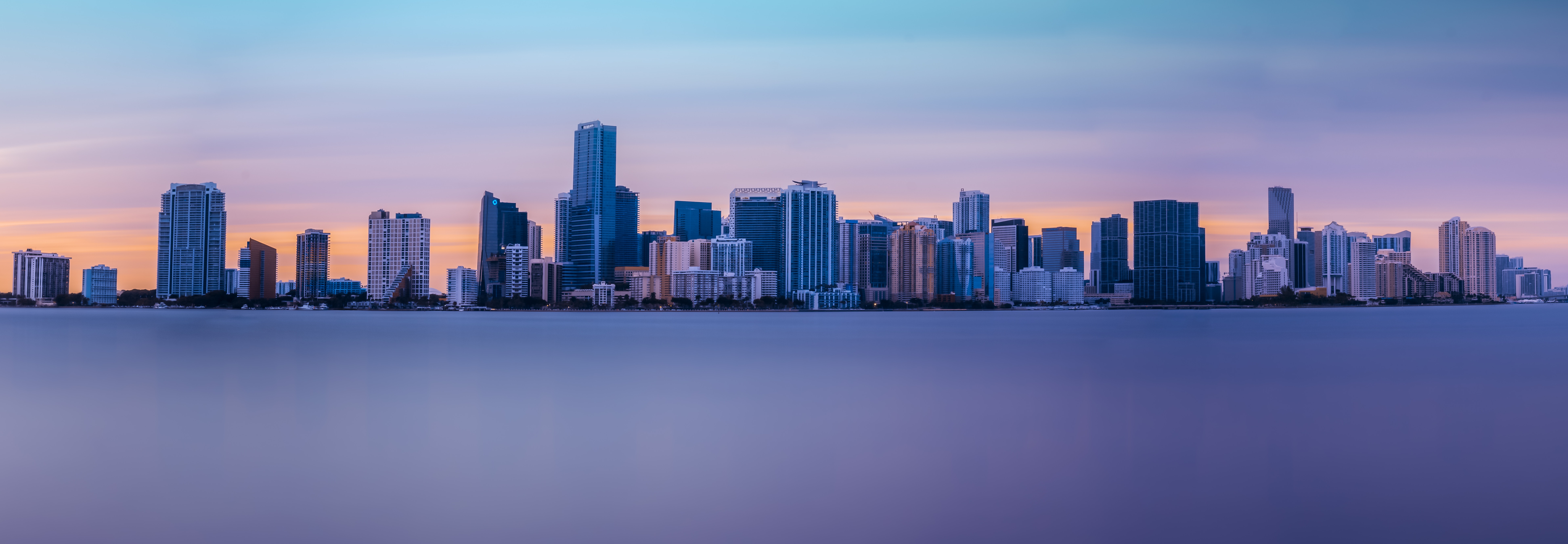 cities, usa, skyscrapers, united states, panorama, miami for android