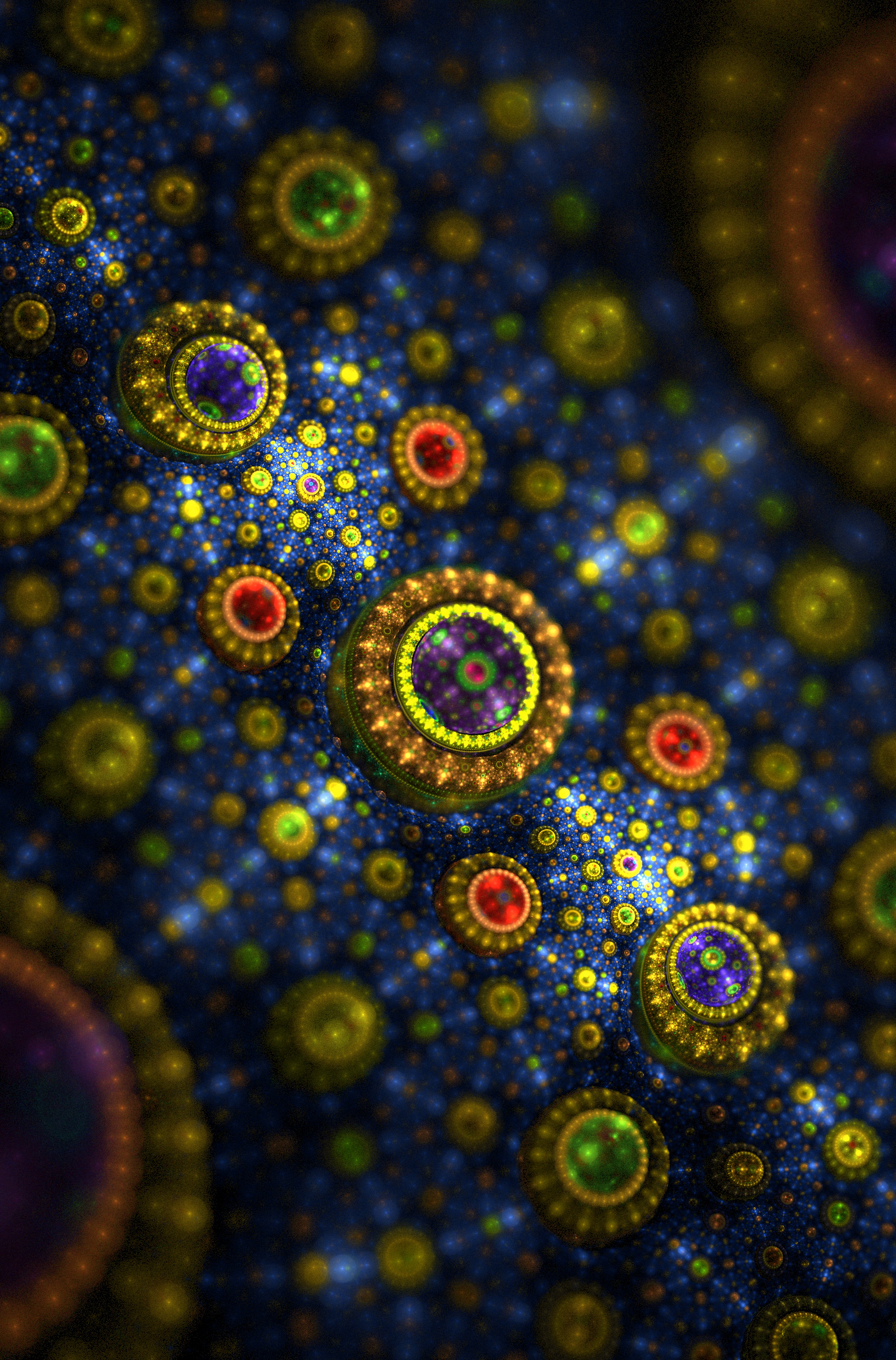 abstract, multicolored, motley, pattern, blur, smooth, fractal, ornament