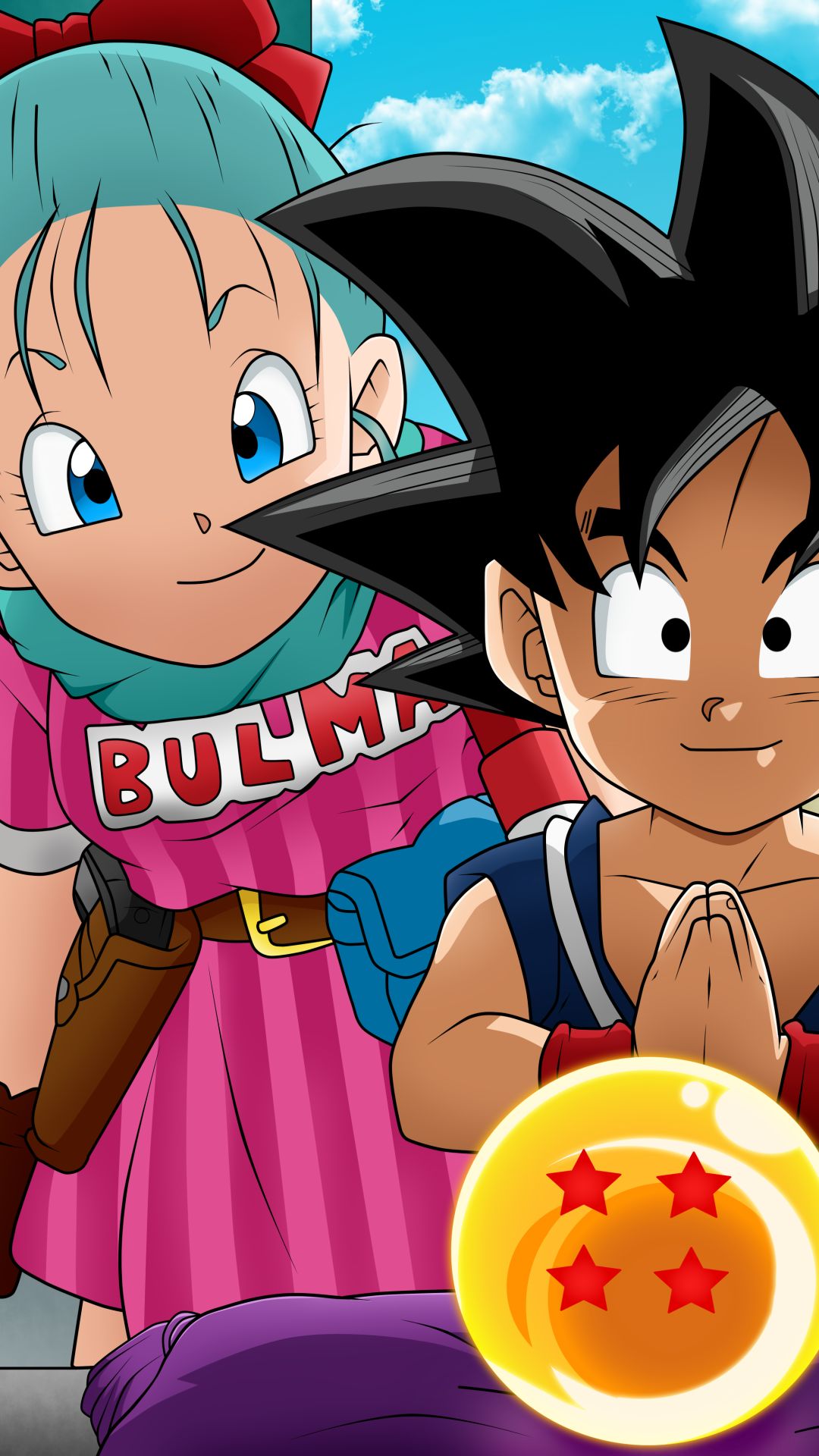 Download mobile wallpaper Anime, Dragon Ball, Goku, Bulma (Dragon Ball) for free.
