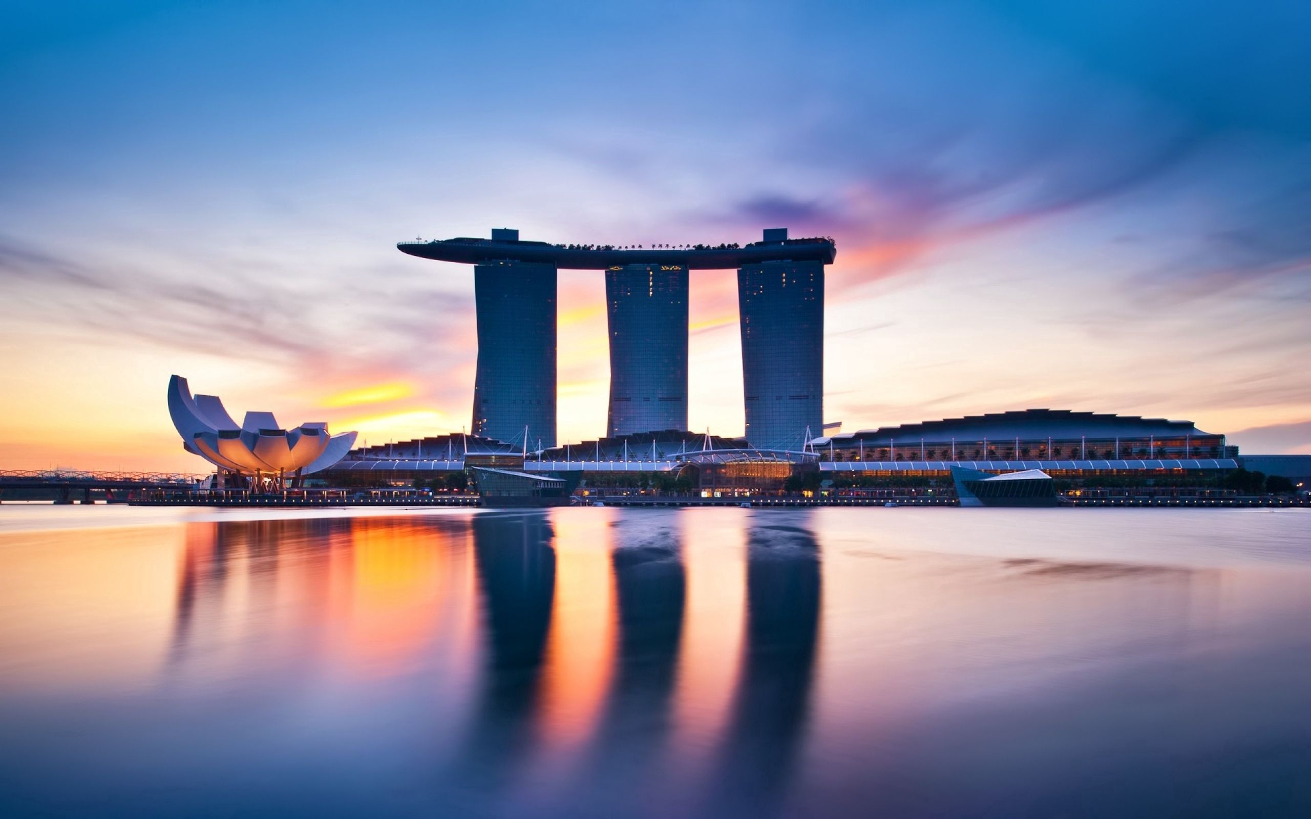 singapore, building, brilliance, hotel, ocean, cities, shine