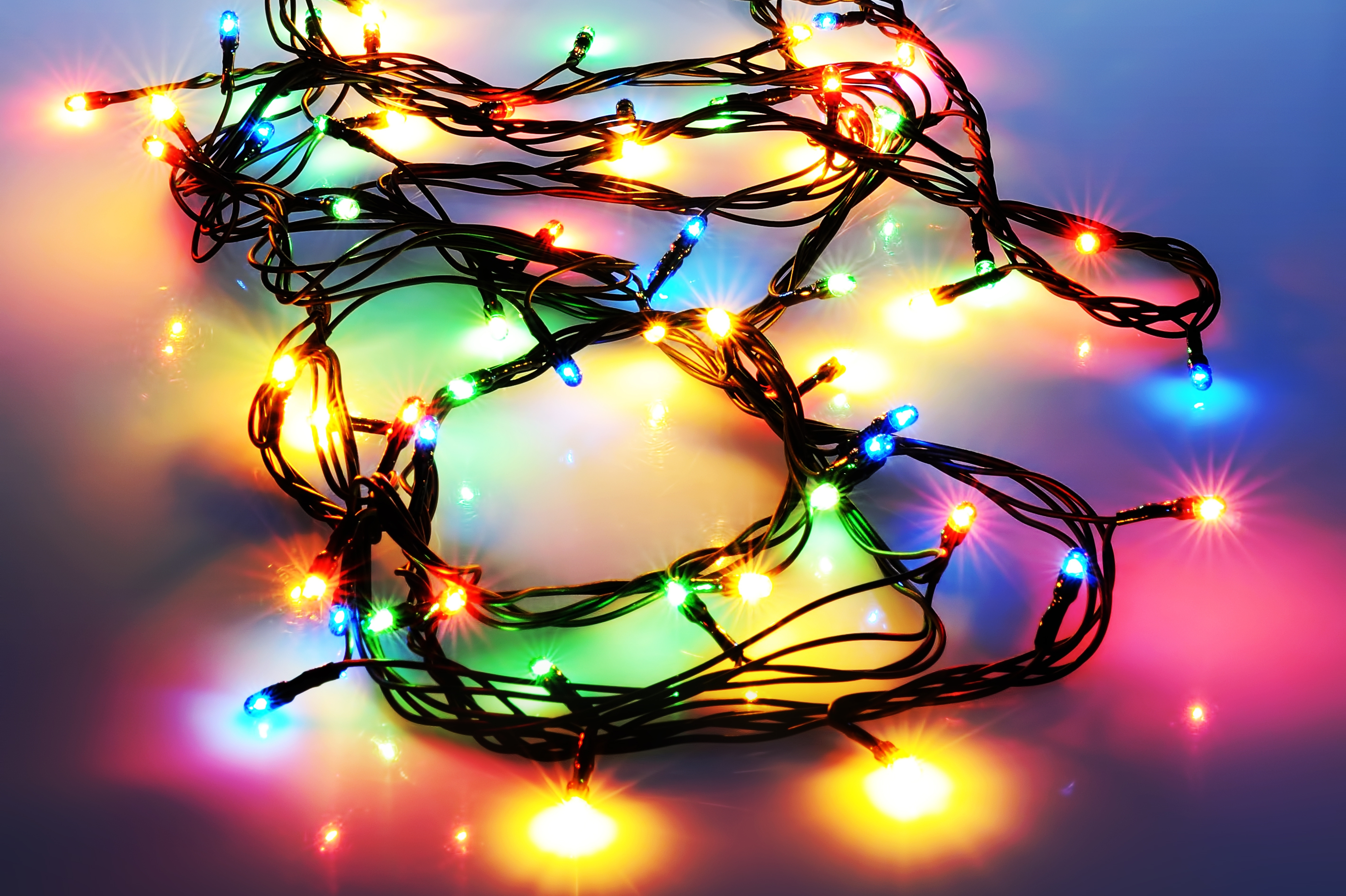 new year, holidays, lights, shine, light, miscellanea, miscellaneous, christmas, garland