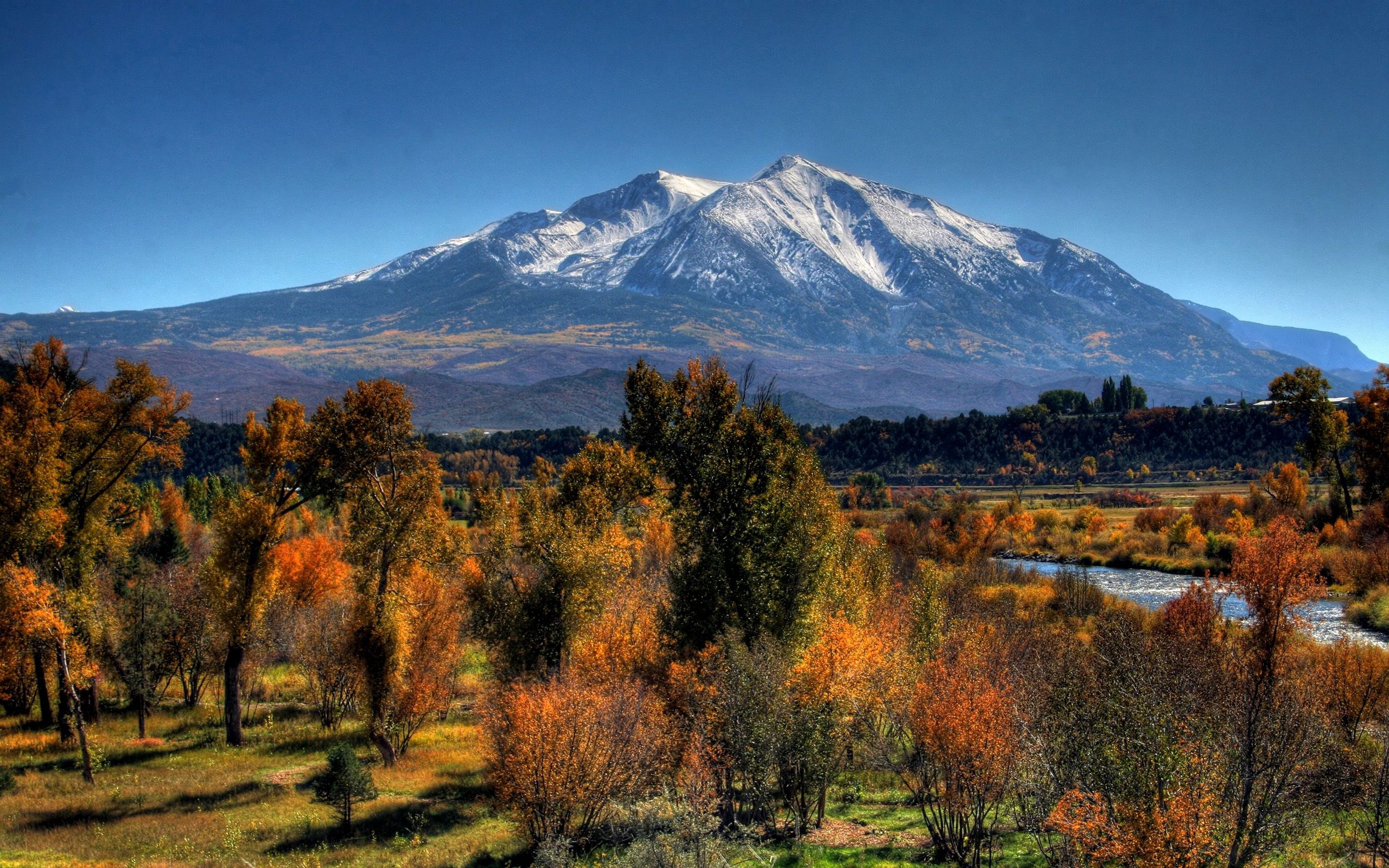 Laden Sie das Herbst, Natur, Bäume, Mountains-Bild kostenlos auf Ihren PC-Desktop herunter