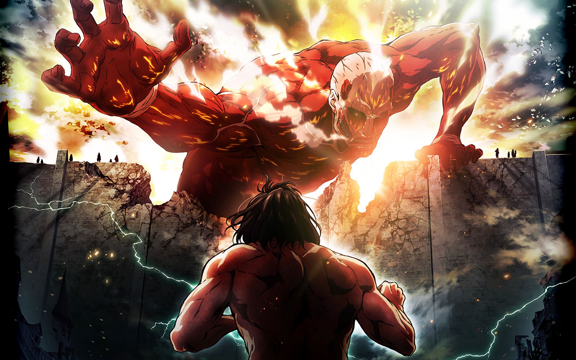 attack on titan, eren yeager, anime, shingeki no kyojin HD wallpaper