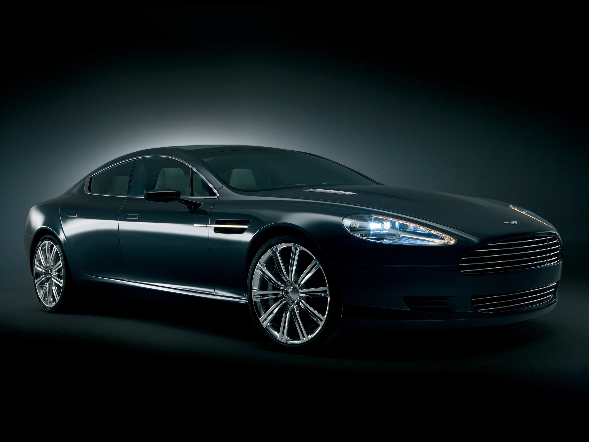 89652 download wallpaper aston martin, cars, black, side view, style, concept car, 2006, rapide screensavers and pictures for free