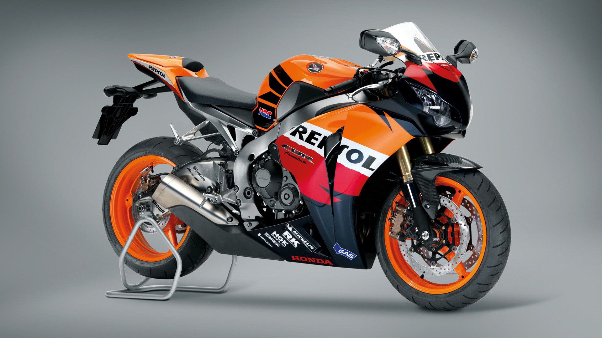 iPhone background motorcycle, repsol, side view, motorcycles