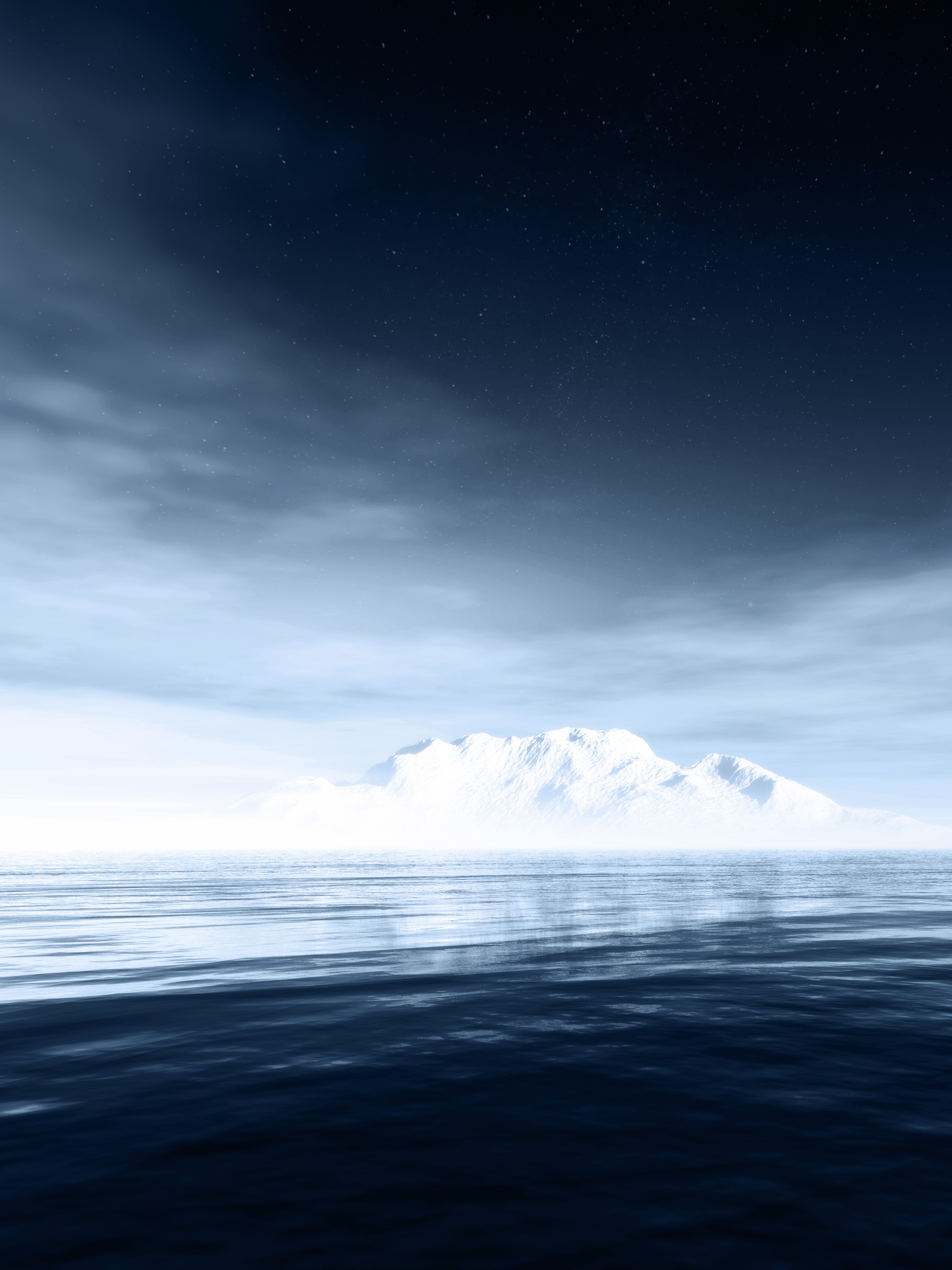 85833 Hintergrundbild herunterladen natur, sea, horizont, berg, eisberg - Bildschirmschoner und Bilder kostenlos