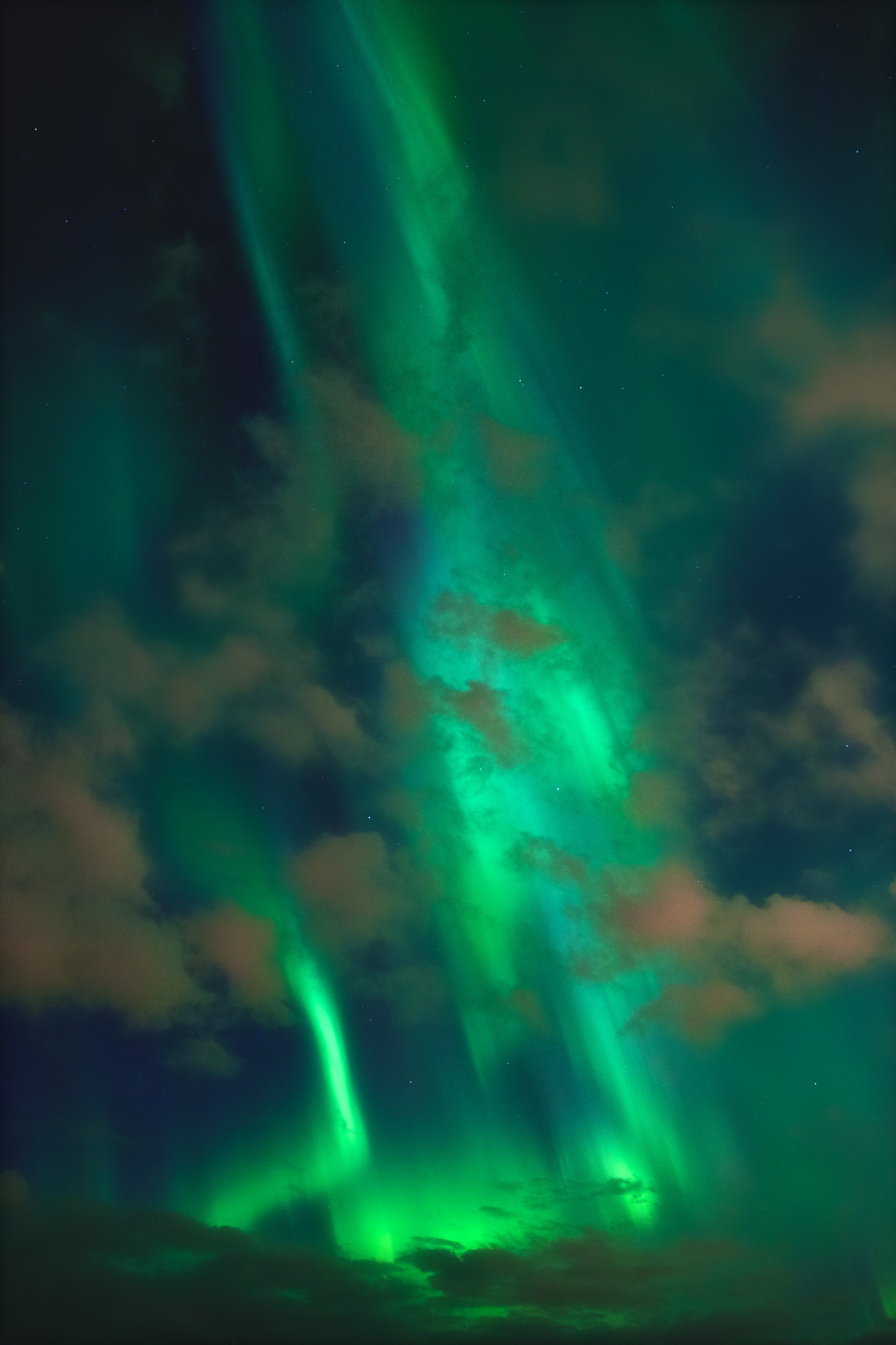 Download Phone wallpaper aurora, nature, night, aurora borealis