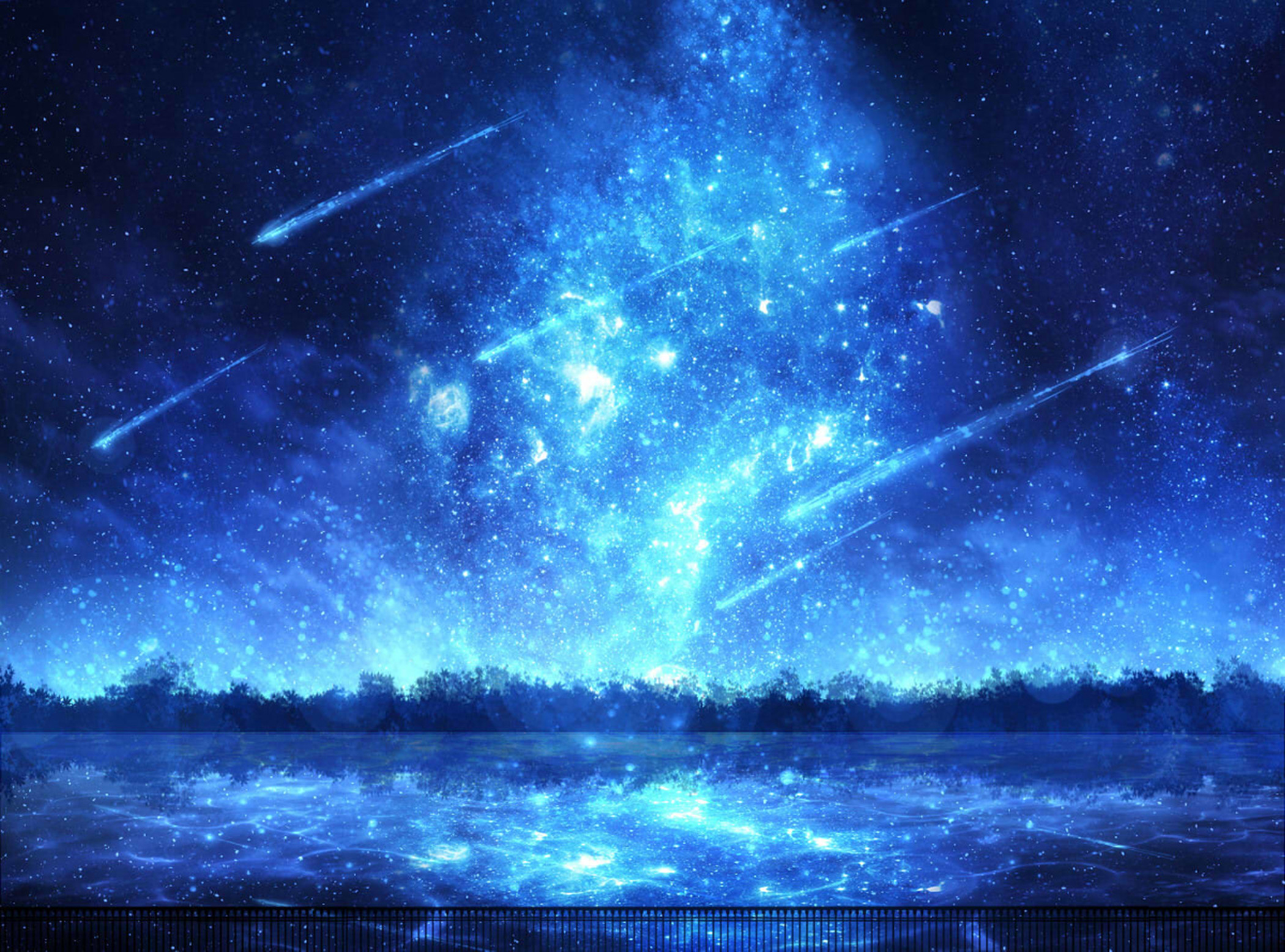 Free Images aurora australis, original, anime, lake Comet