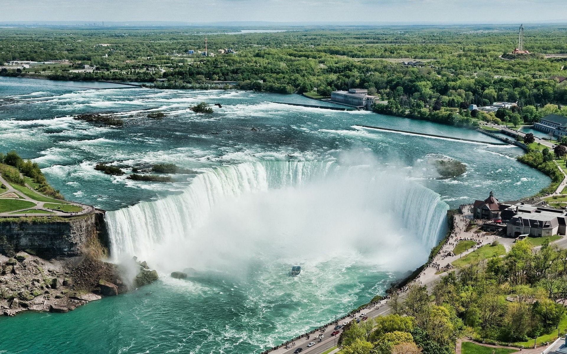 Country falls. Ниагарский водопад Канада. Северная Америка Ниагарский водопад. Водопад в Америке Ниагарский. Ниагарский водопад (штат Нью-Йорк).