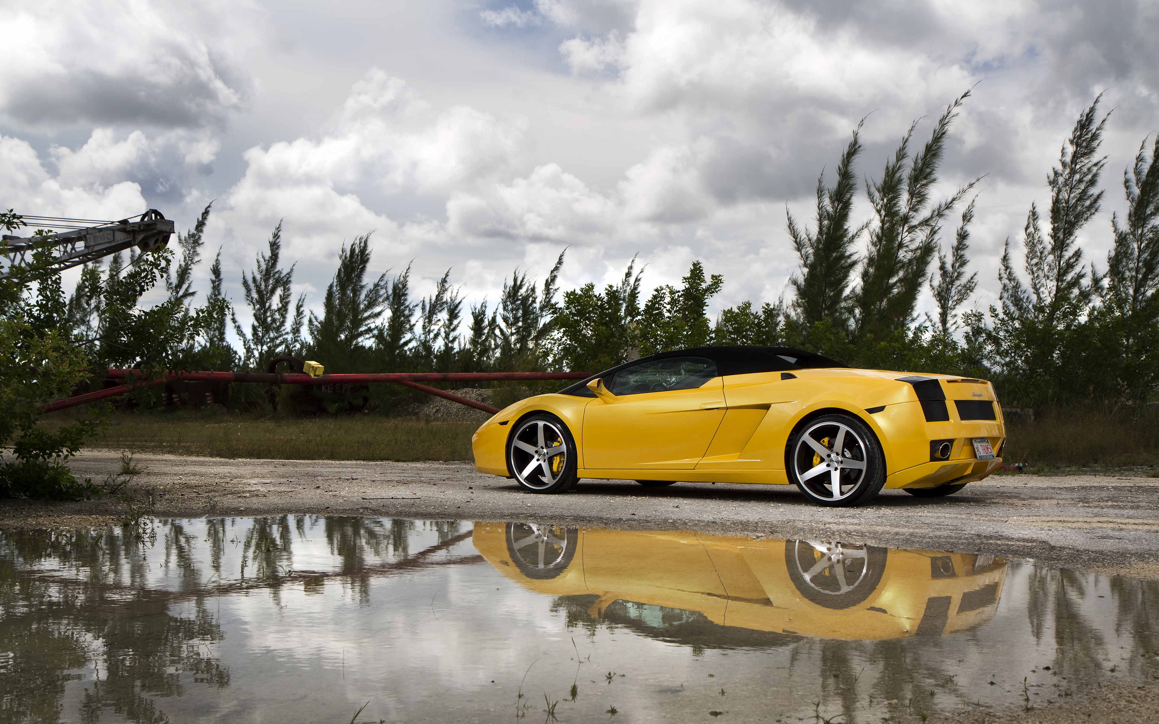 Lamborghini Gallardo кабриолет жёлтый